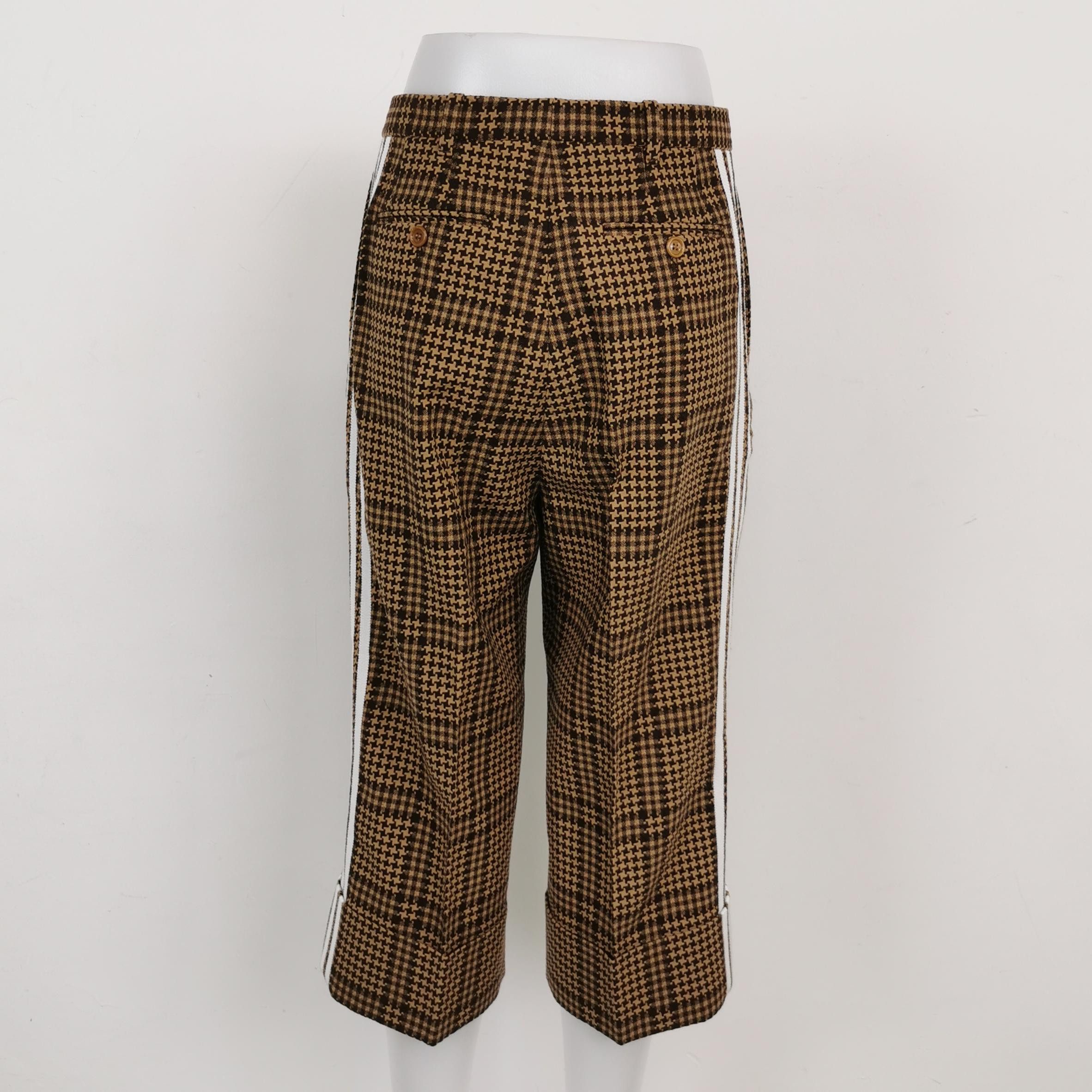 Gucci Gucci x Adidas Houndstooth Wool Pants Size 40 Size 27" / US 4 / IT 40 - 2 Thumbnail
