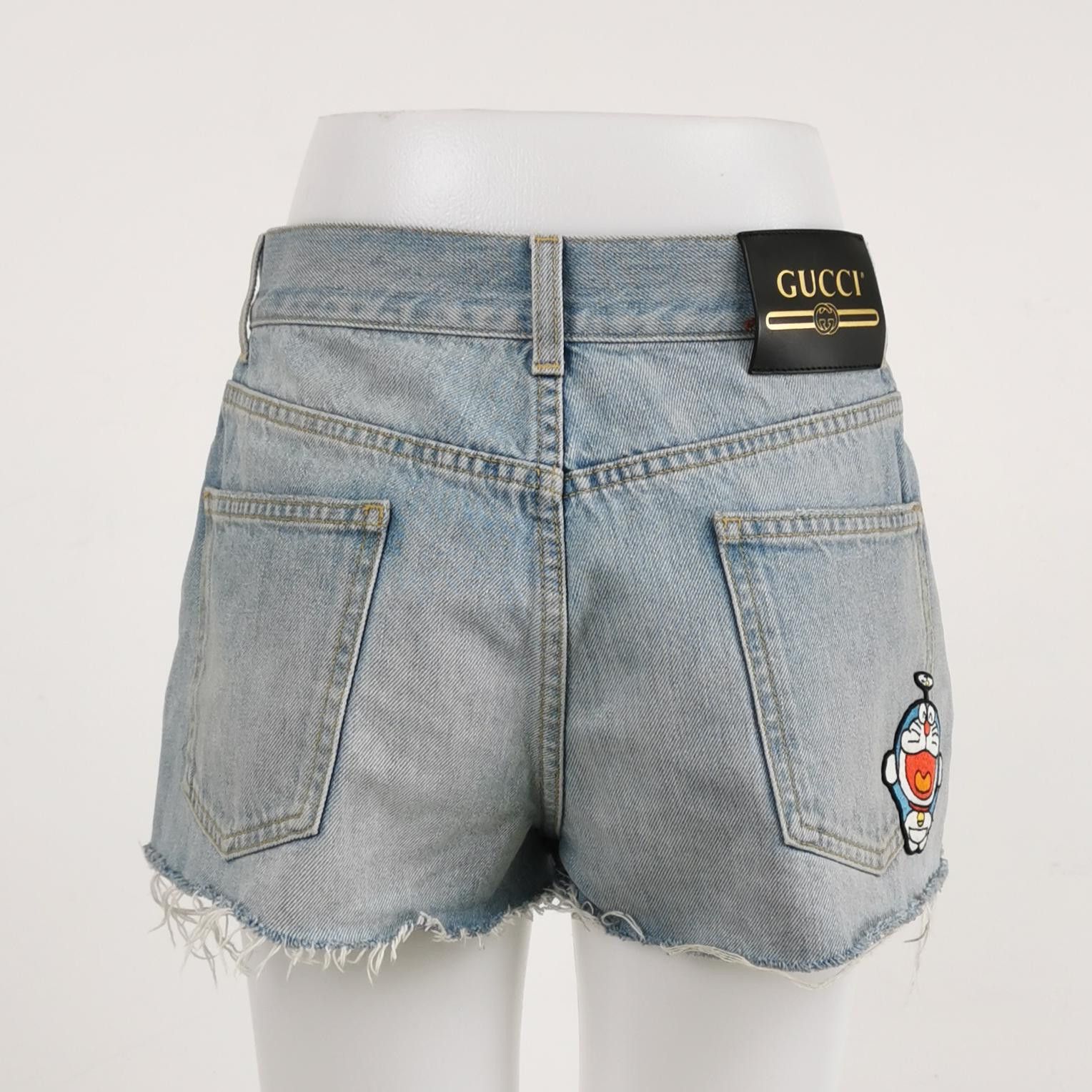 Gucci Gucci x Doraemon Denim Shorts Size 25 Size 25" / US 0 / IT 36 - 2 Thumbnail