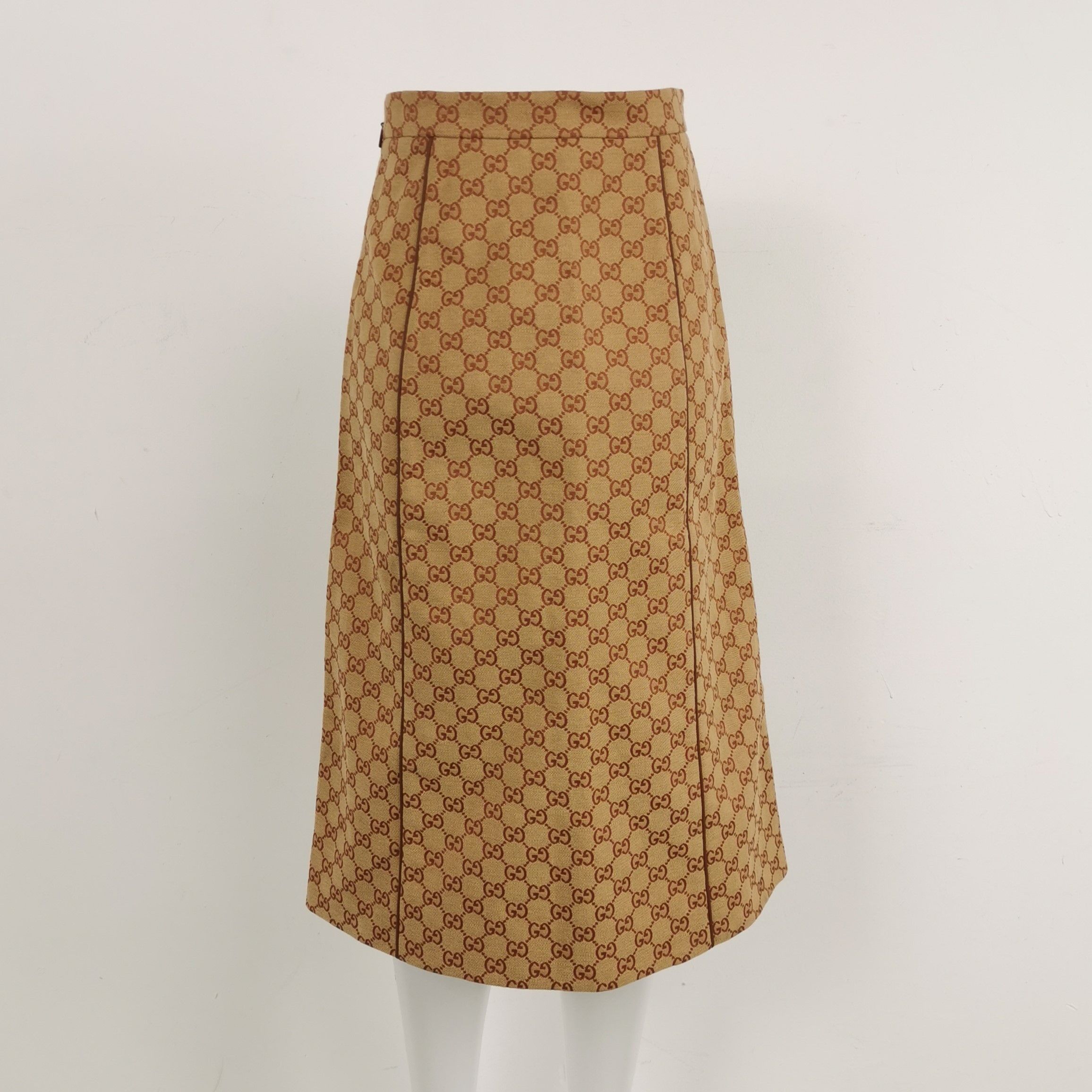 Gucci Gucci Monogram Midi Skirt Size 36 Size 25" / US 0 / IT 36 - 2 Thumbnail