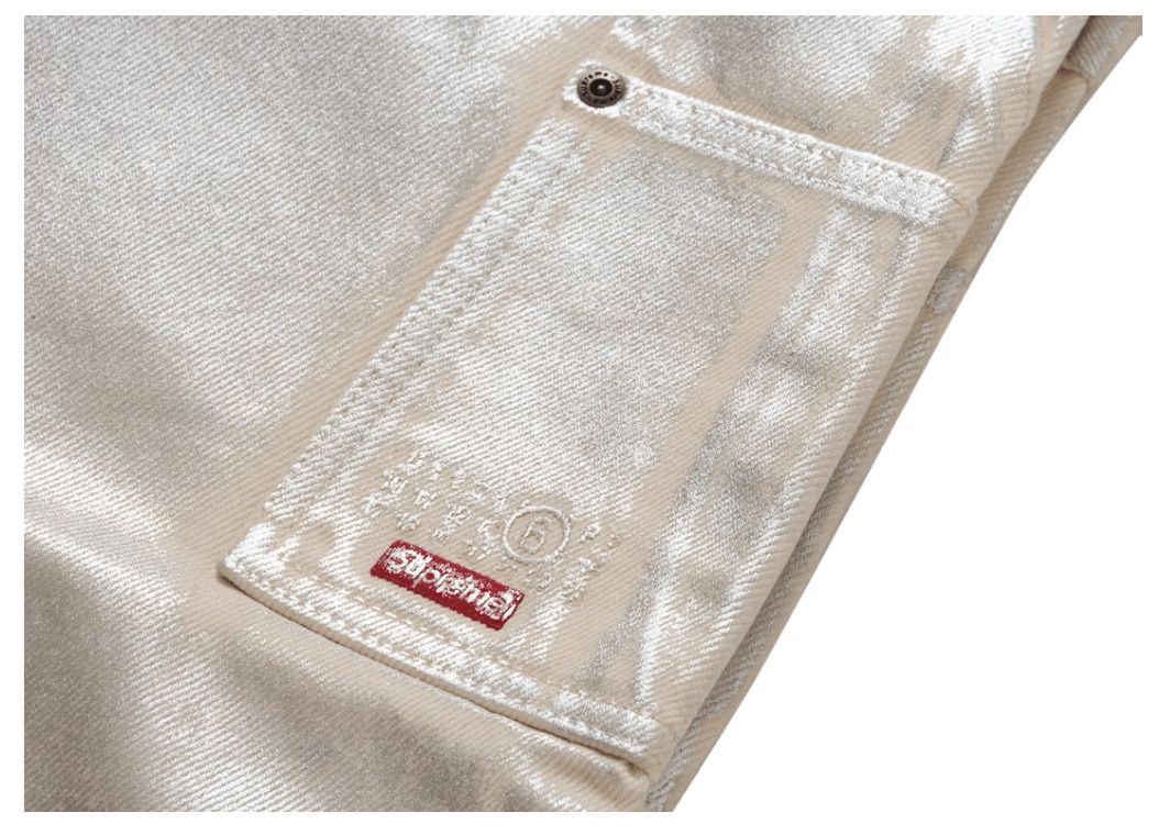 Supreme MM6 Maison Margiela Foil Double Knee Painter Pant Natural Size US 30 / EU 46 - 3 Thumbnail