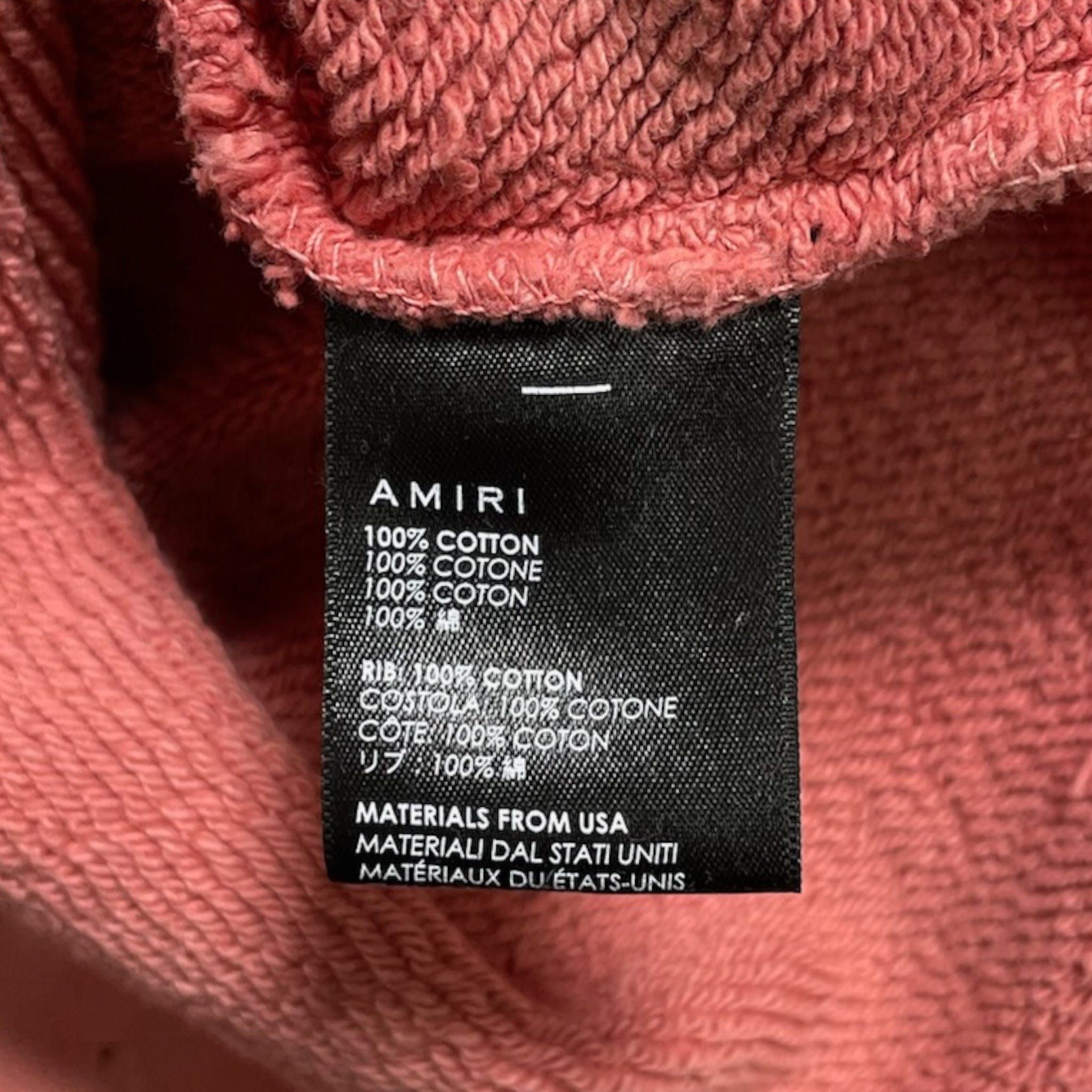 Amiri Amiri Shotgun Crewneck Sweatshirt Rose Size US L / EU 52-54 / 3 - 5 Thumbnail