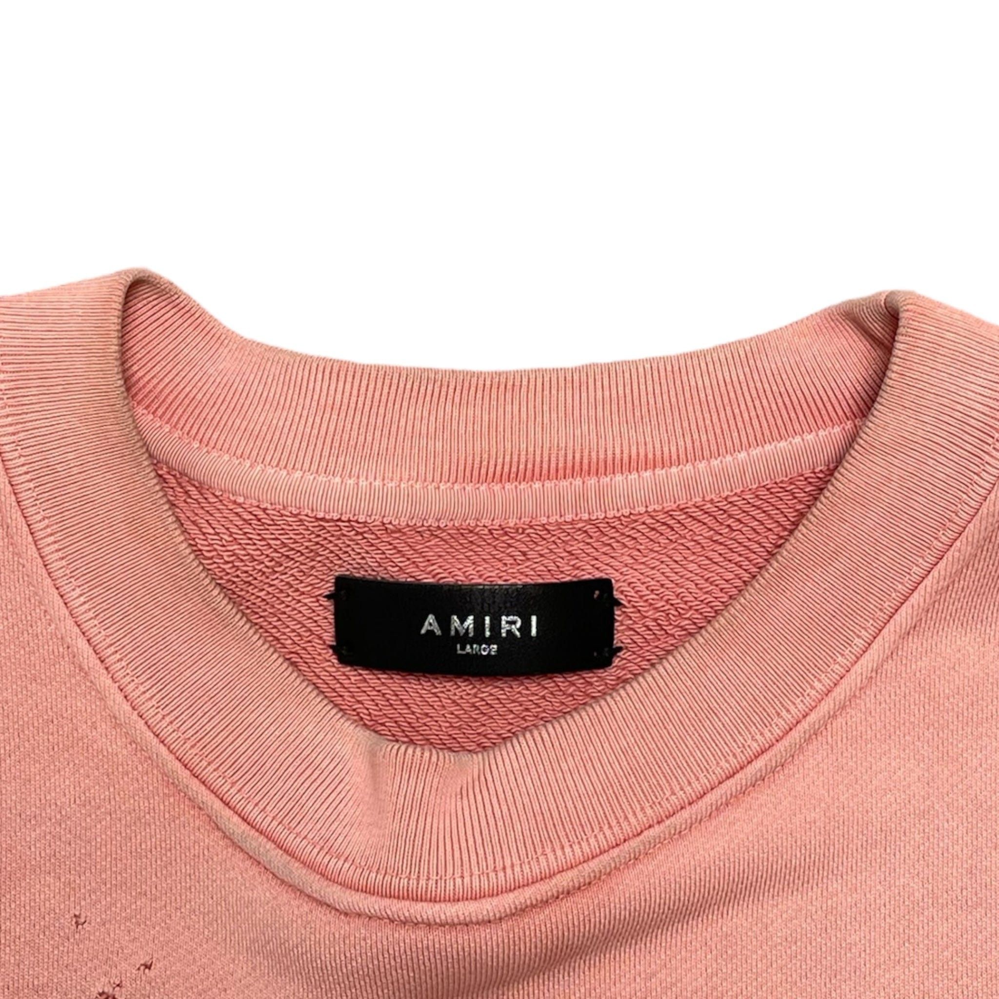 Amiri Amiri Shotgun Crewneck Sweatshirt Rose Size US L / EU 52-54 / 3 - 4 Thumbnail