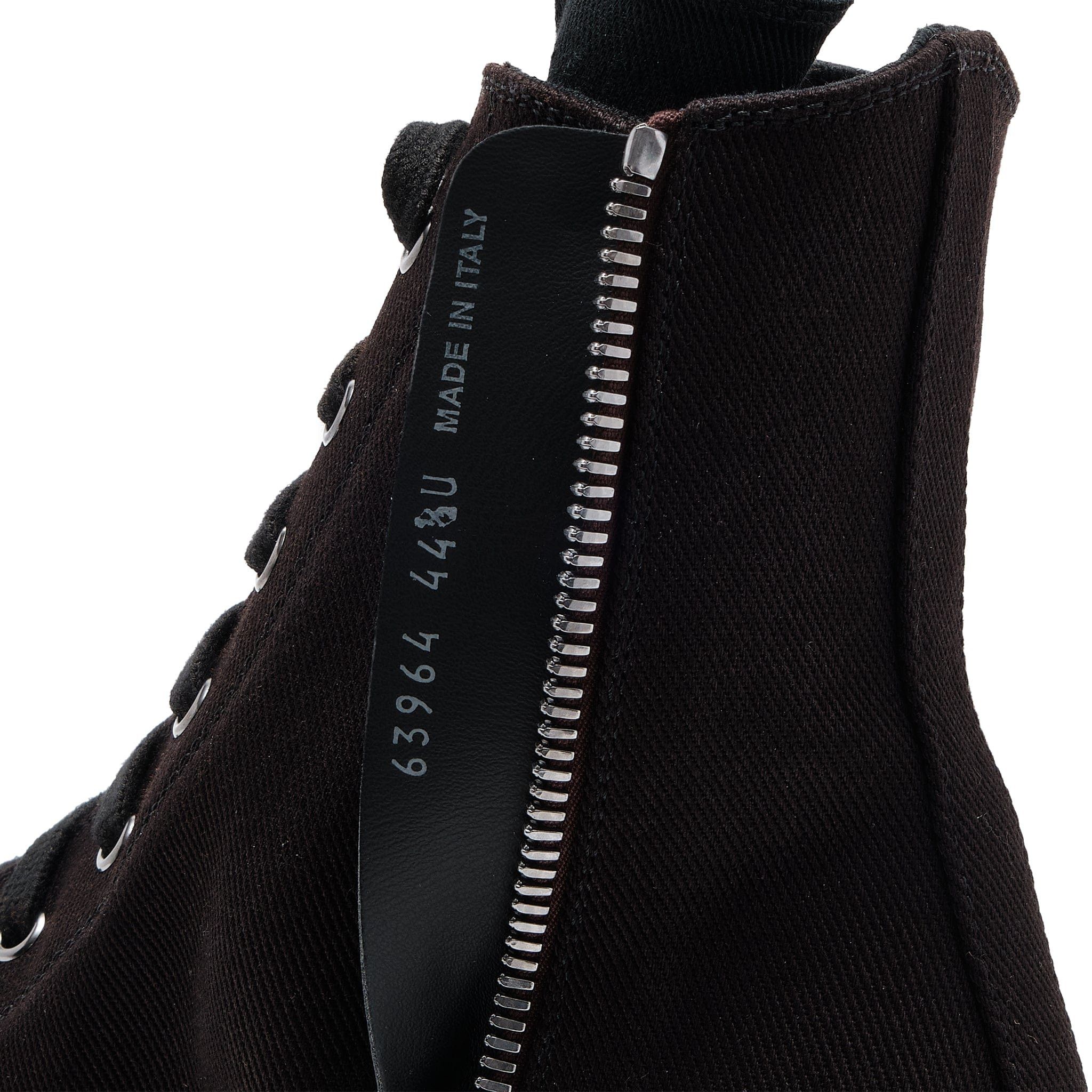 Rick Owens DRKSHDW Double Bumper Sneaker High Pentagram Embroidery Bla Size US 11.5 / EU 44-45 - 8 Thumbnail