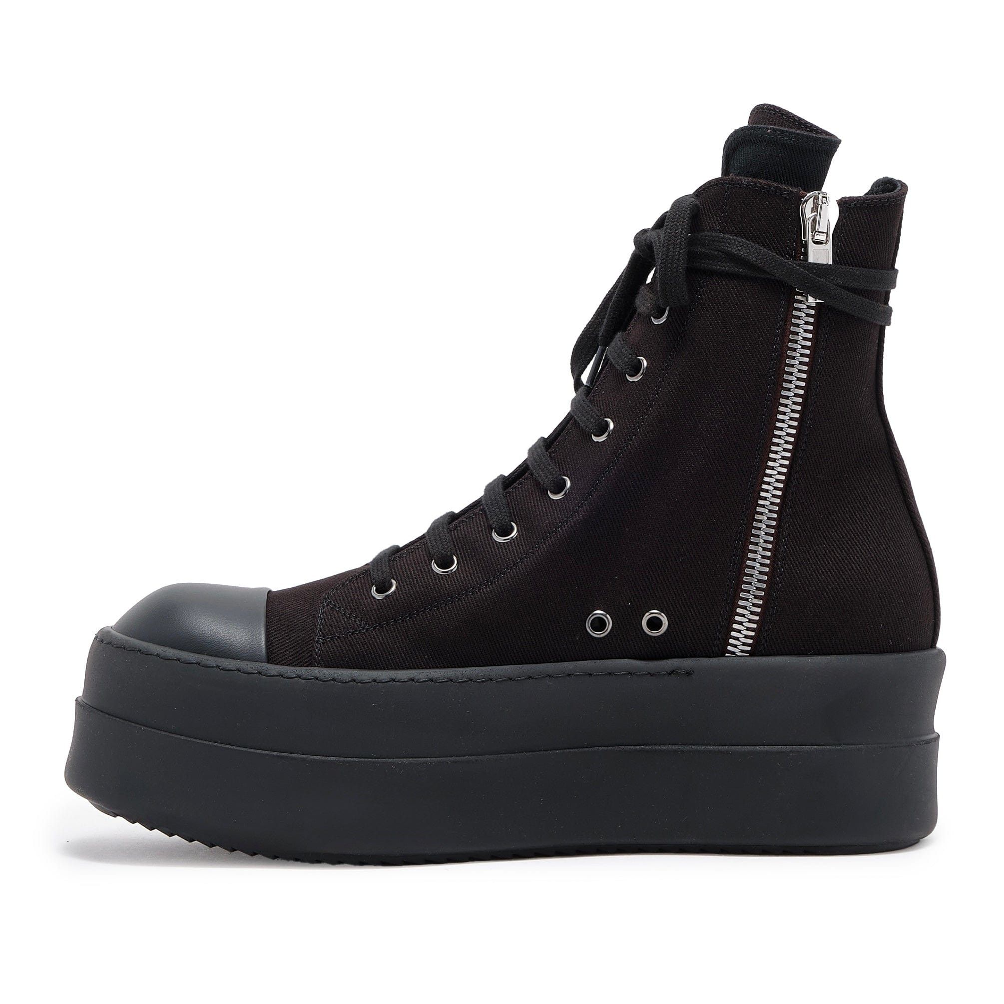 Rick Owens DRKSHDW Double Bumper Sneaker High Pentagram Embroidery Bla Size US 11.5 / EU 44-45 - 3 Thumbnail