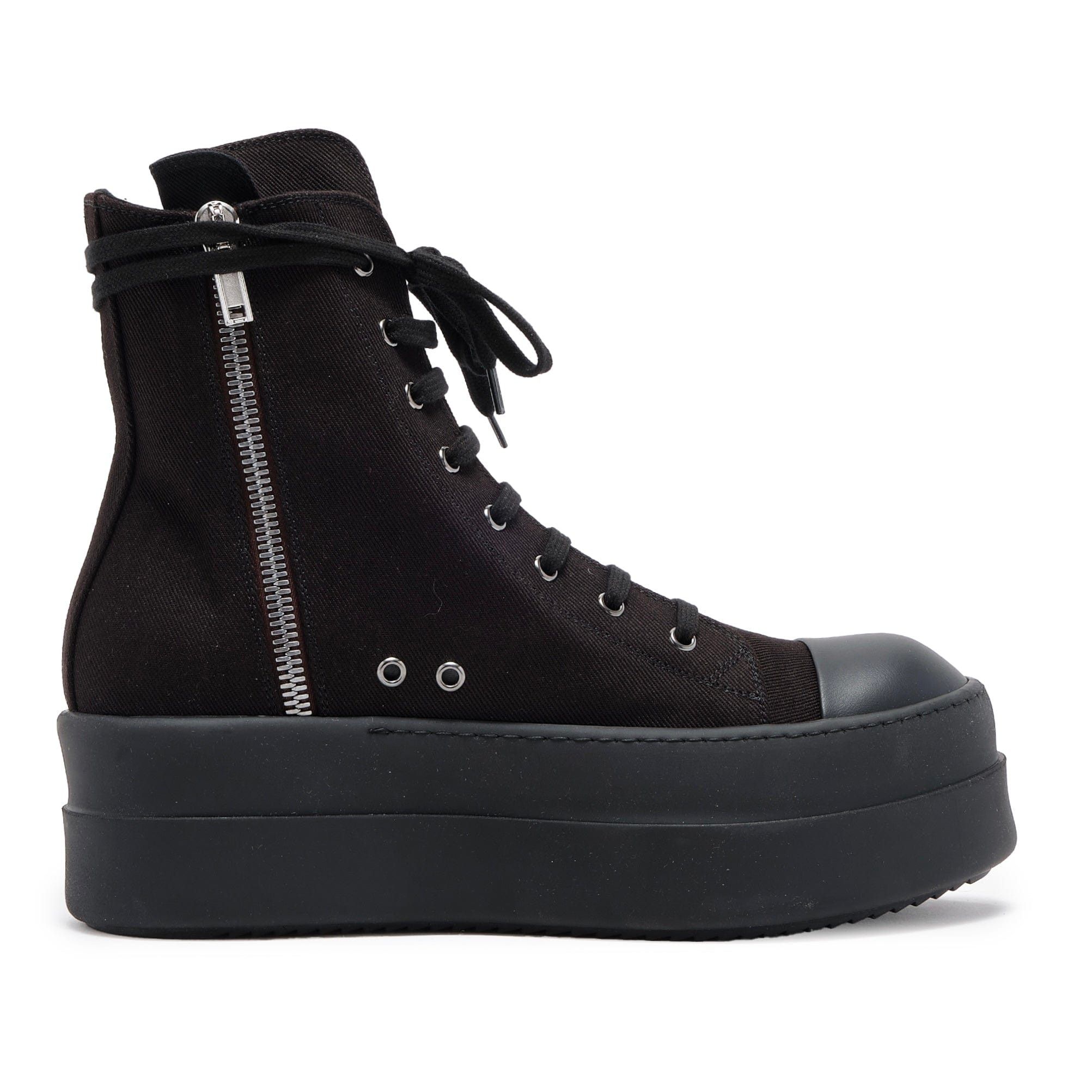 Rick Owens DRKSHDW Double Bumper Sneaker High Pentagram Embroidery Bla Size US 11.5 / EU 44-45 - 4 Thumbnail