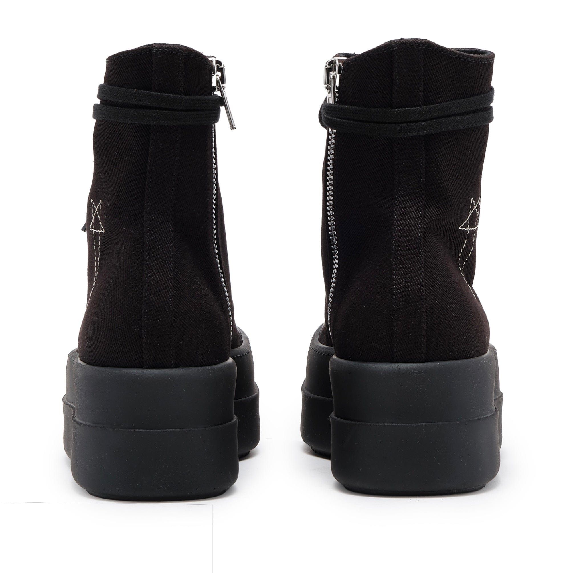 Rick Owens DRKSHDW Double Bumper Sneaker High Pentagram Embroidery Bla Size US 11.5 / EU 44-45 - 6 Thumbnail