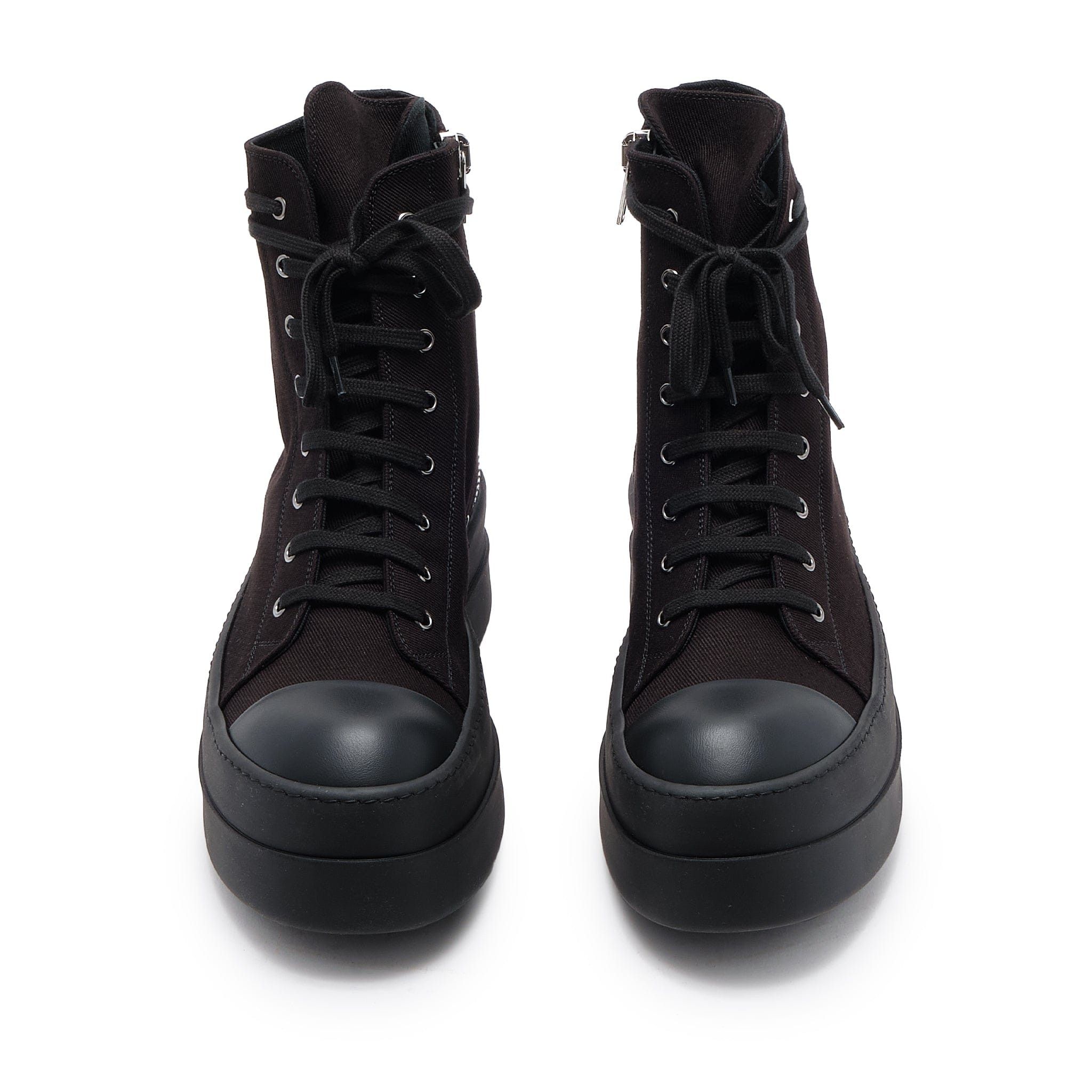 Rick Owens DRKSHDW Double Bumper Sneaker High Pentagram Embroidery Bla Size US 11.5 / EU 44-45 - 5 Thumbnail