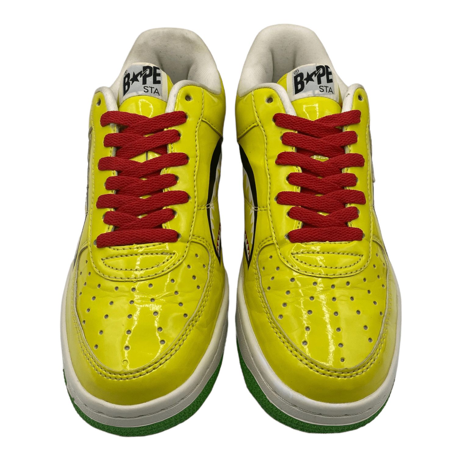 Bape Bapesta Low Mad Shark Yellow Size US 9 / EU 42 - 5 Thumbnail