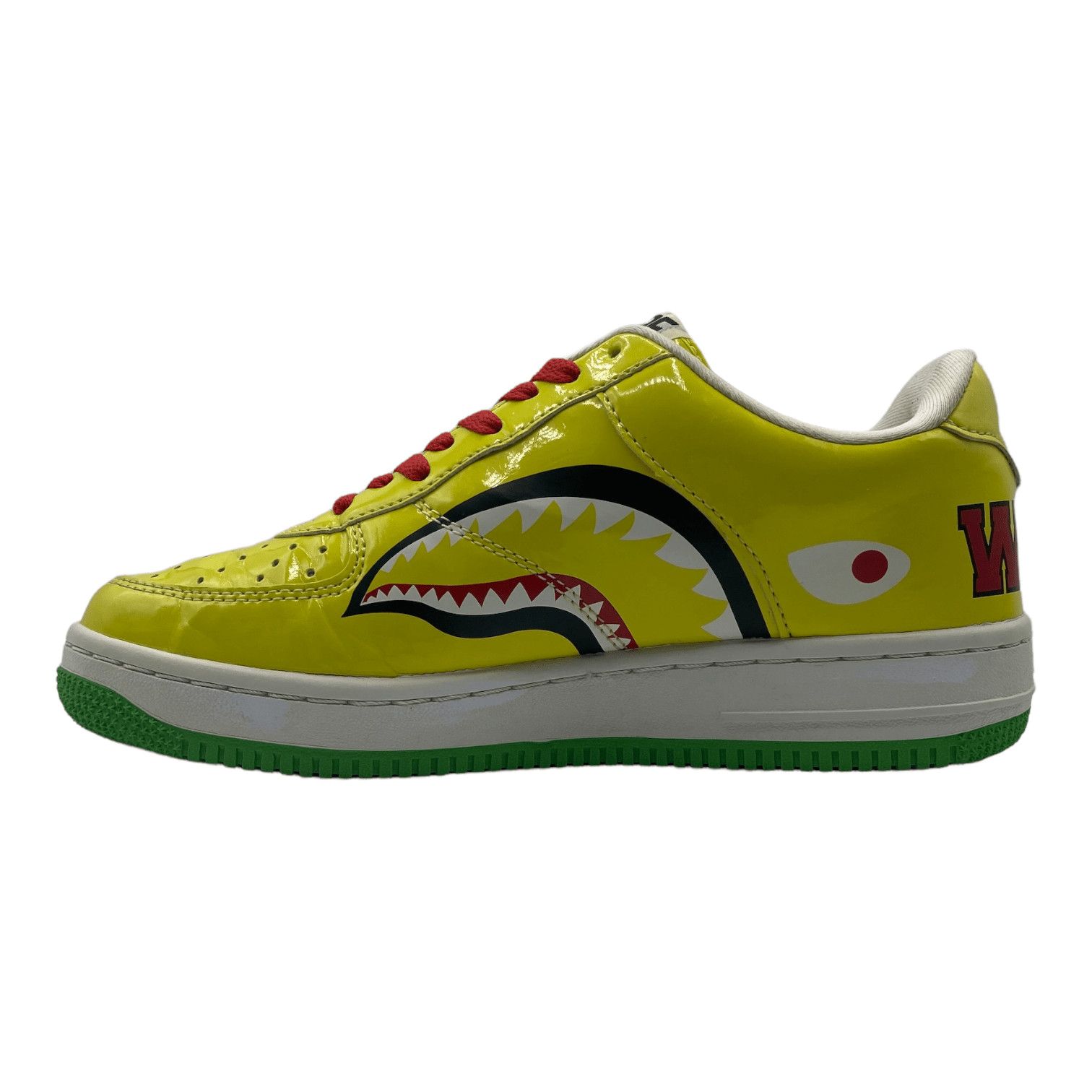 Bape Bapesta Low Mad Shark Yellow Size US 9 / EU 42 - 3 Thumbnail