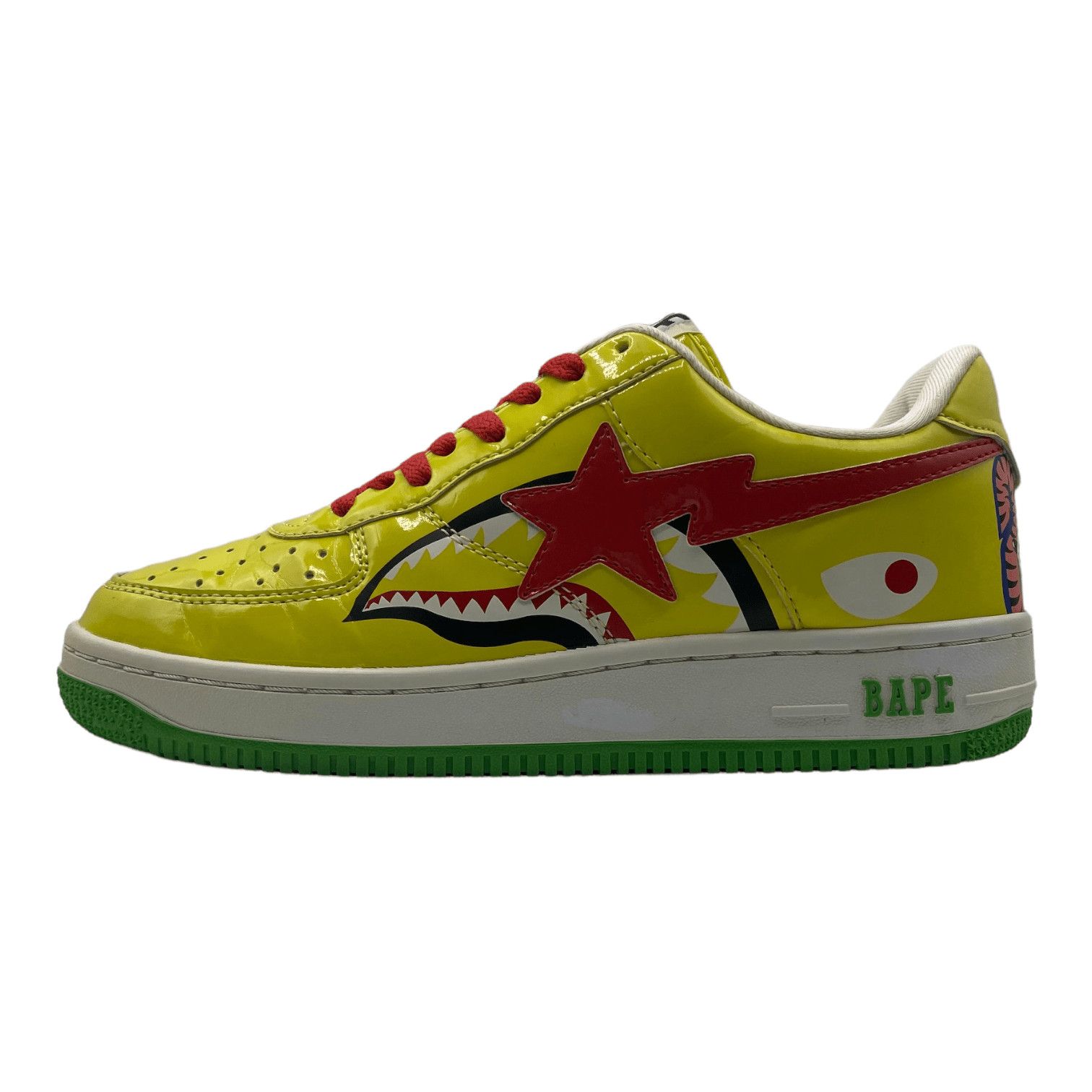 Bape Bapesta Low Mad Shark Yellow Size US 9 / EU 42 - 2 Thumbnail