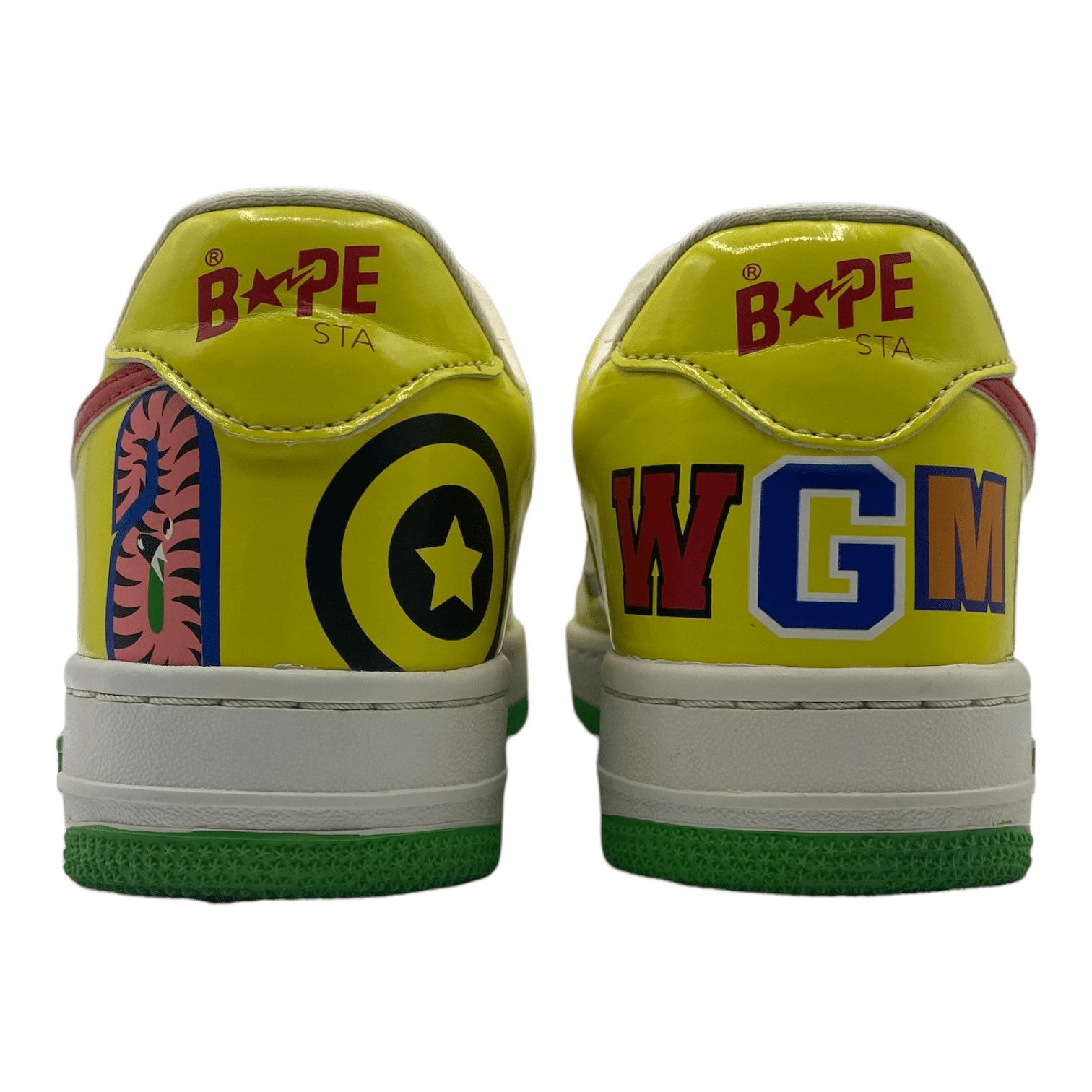 Bape Bapesta Low Mad Shark Yellow Size US 9 / EU 42 - 6 Thumbnail