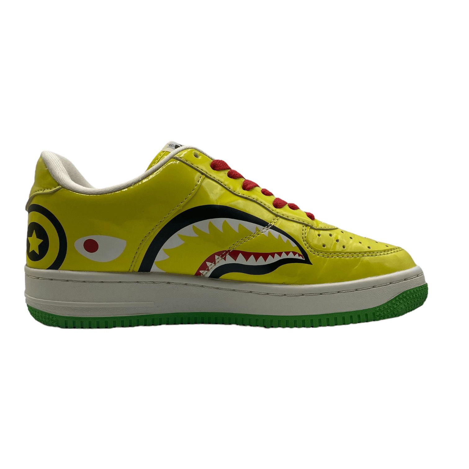 Bape Bapesta Low Mad Shark Yellow Size US 9 / EU 42 - 4 Thumbnail