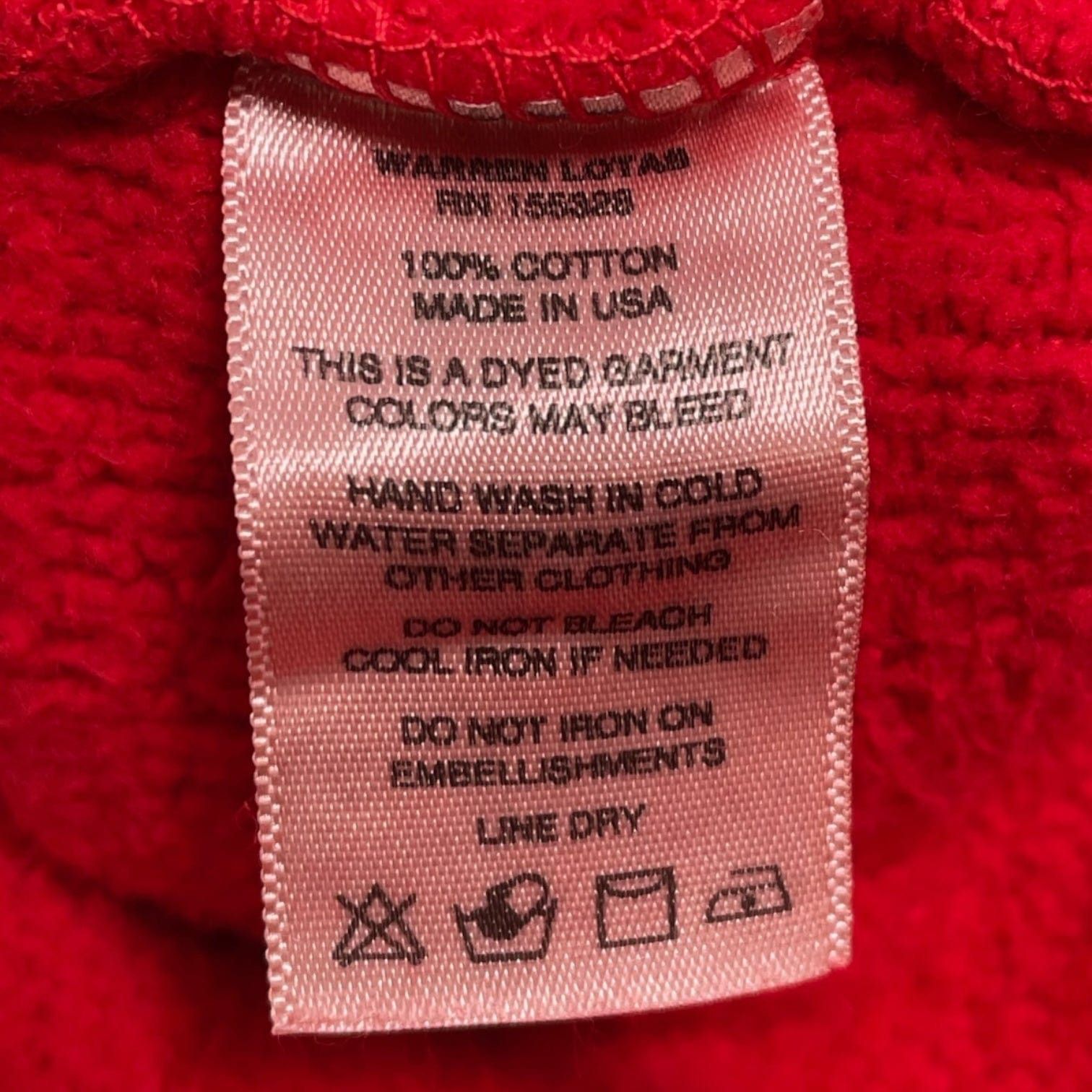 Warren Lotas Lie Cheat Steal Hooded Sweatshirt Red Size US L / EU 52-54 / 3 - 5 Thumbnail