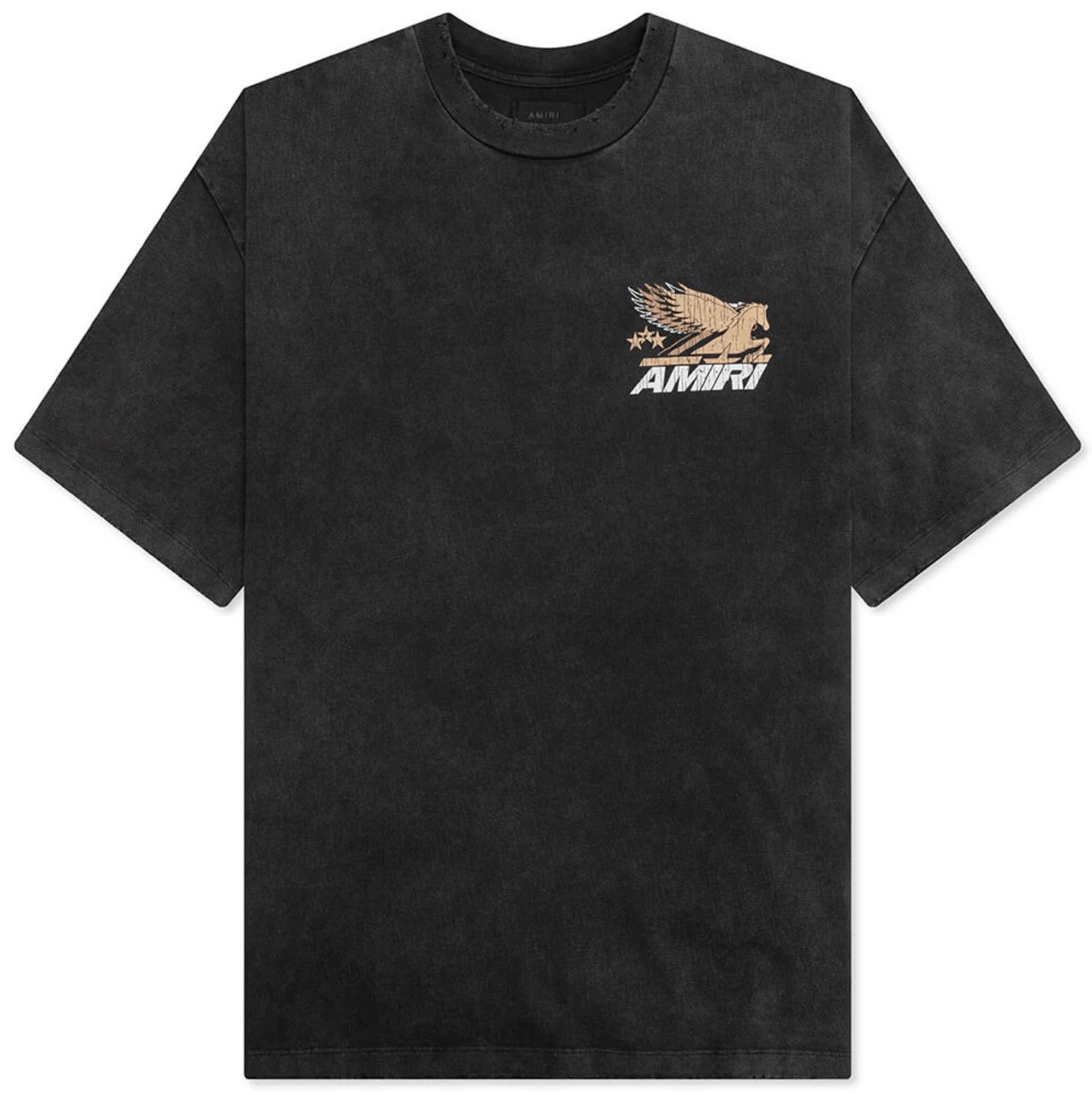 Amiri Amiri Vintage Pegasus Short Sleeve Tee Shirt Black Size US XS / EU 42 / 0 - 2 Thumbnail