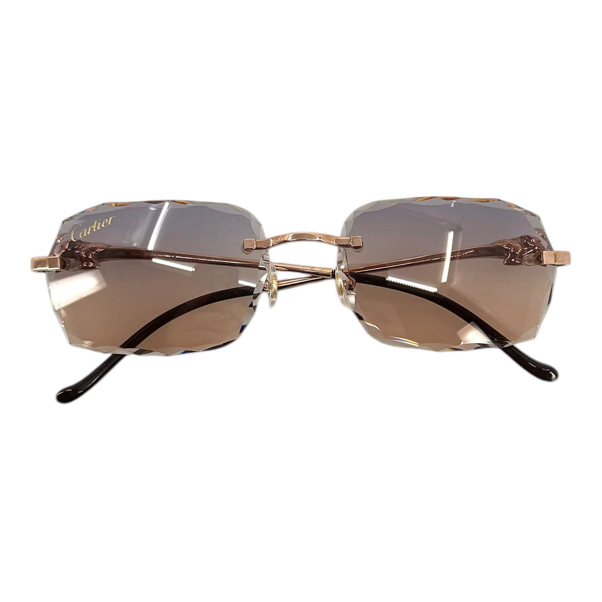 Cartier Panther Frame Glasses Rose Gold (Custom Lenses) Size ONE SIZE - 7 Thumbnail