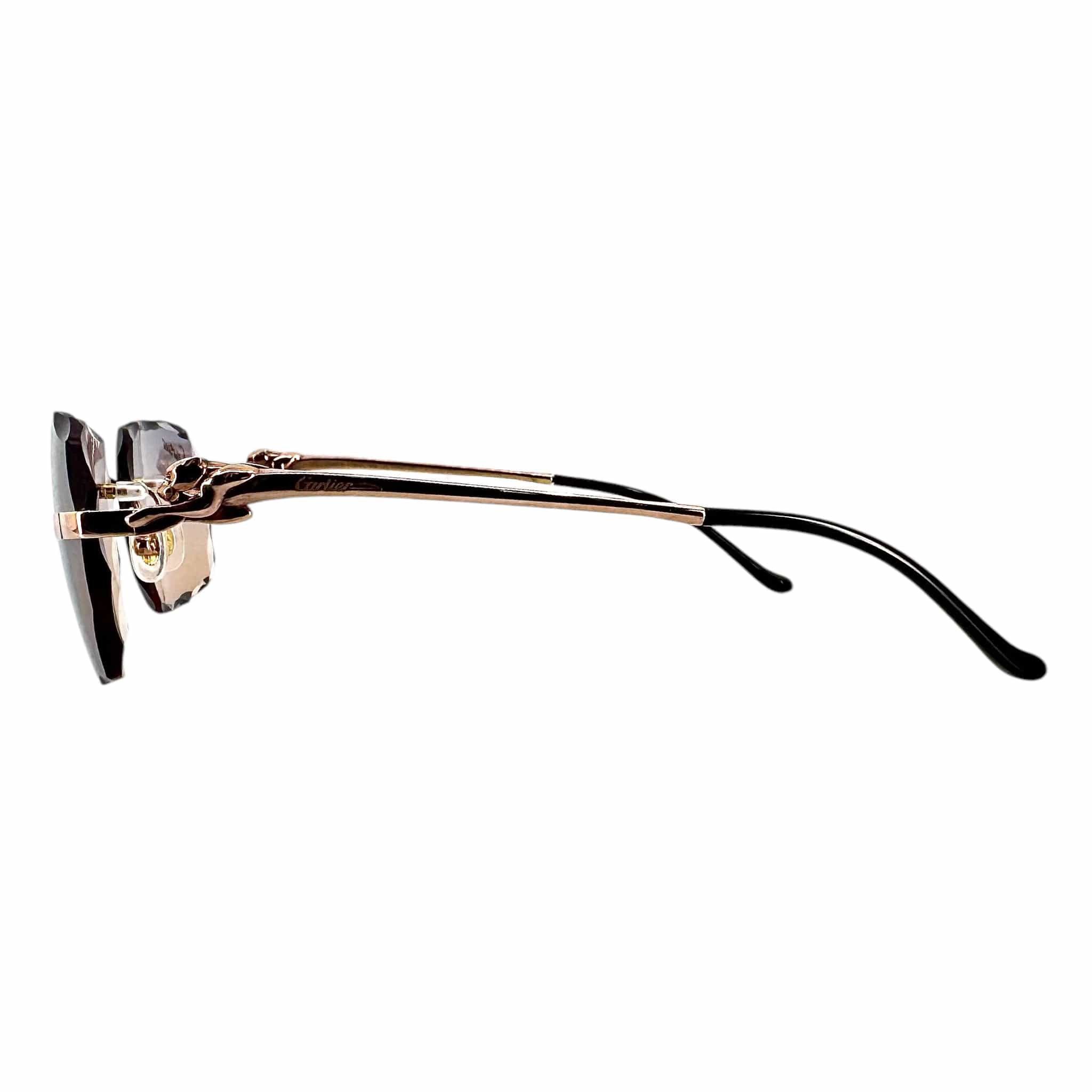 Cartier Panther Frame Glasses Rose Gold (Custom Lenses) Size ONE SIZE - 4 Thumbnail