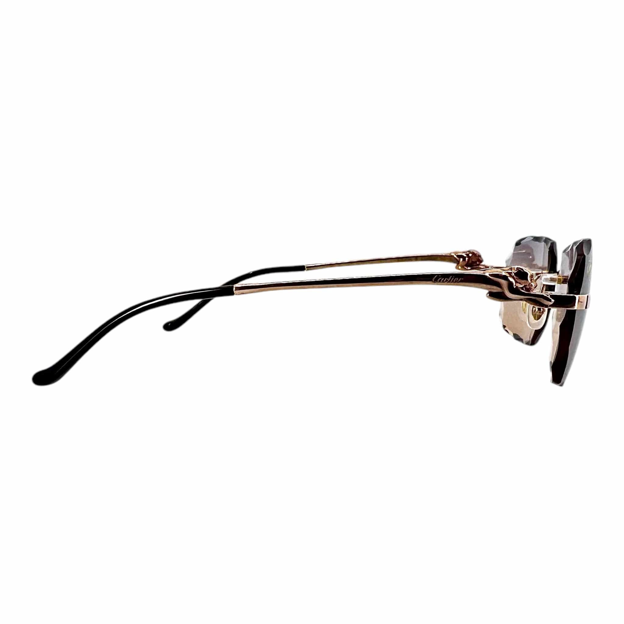 Cartier Panther Frame Glasses Rose Gold (Custom Lenses) Size ONE SIZE - 2 Thumbnail