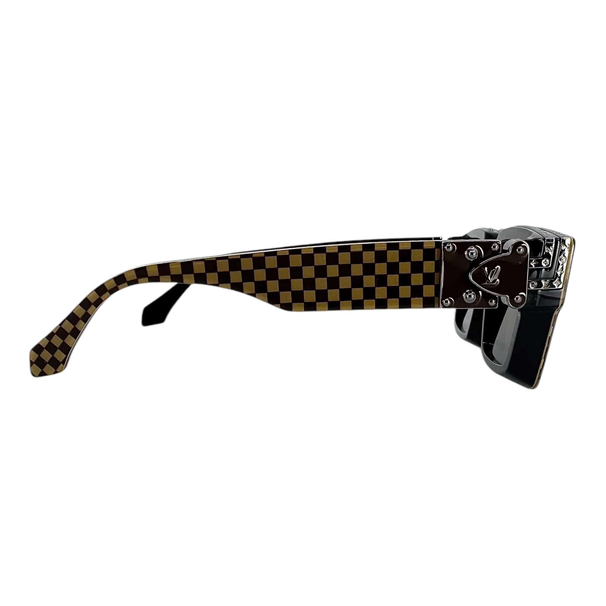 Louis Vuitton 1.1 Millionaires Damier Pop Sunglasses Brown Size ONE SIZE - 2 Thumbnail