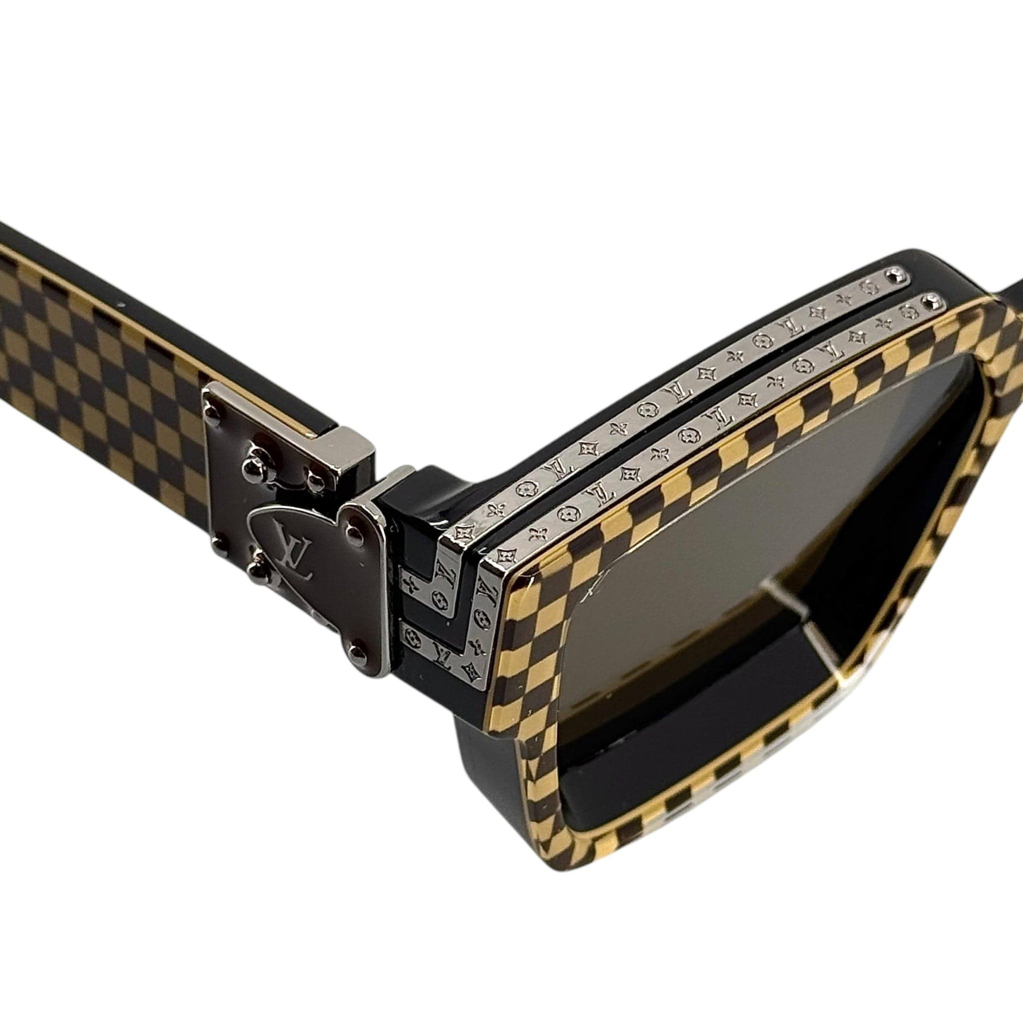Louis Vuitton 1.1 Millionaires Damier Pop Sunglasses Brown Size ONE SIZE - 9 Thumbnail