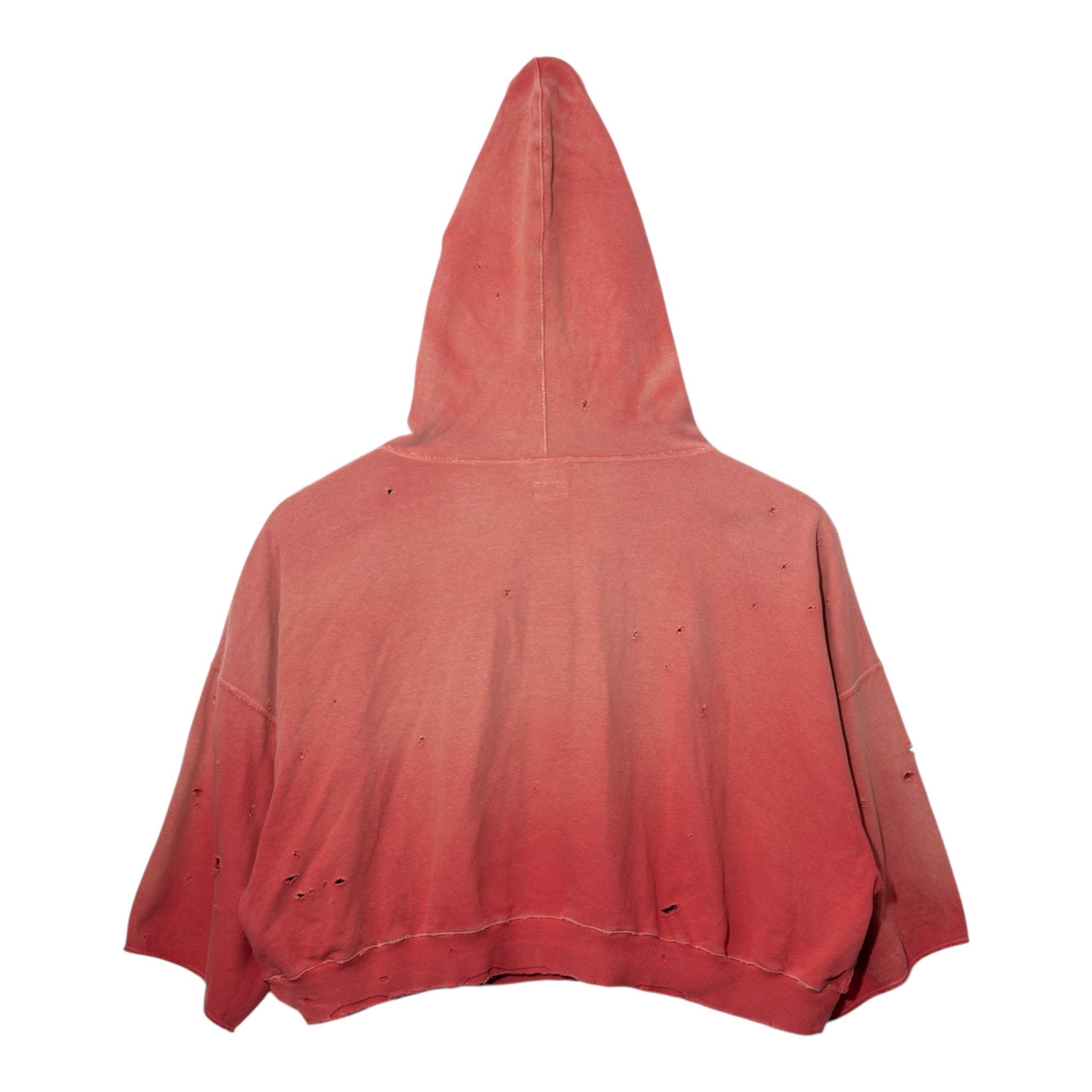 Kapital Damged Devil Studded Hooded Sweatshirt Washed Red Size US S / EU 44-46 / 1 - 2 Thumbnail