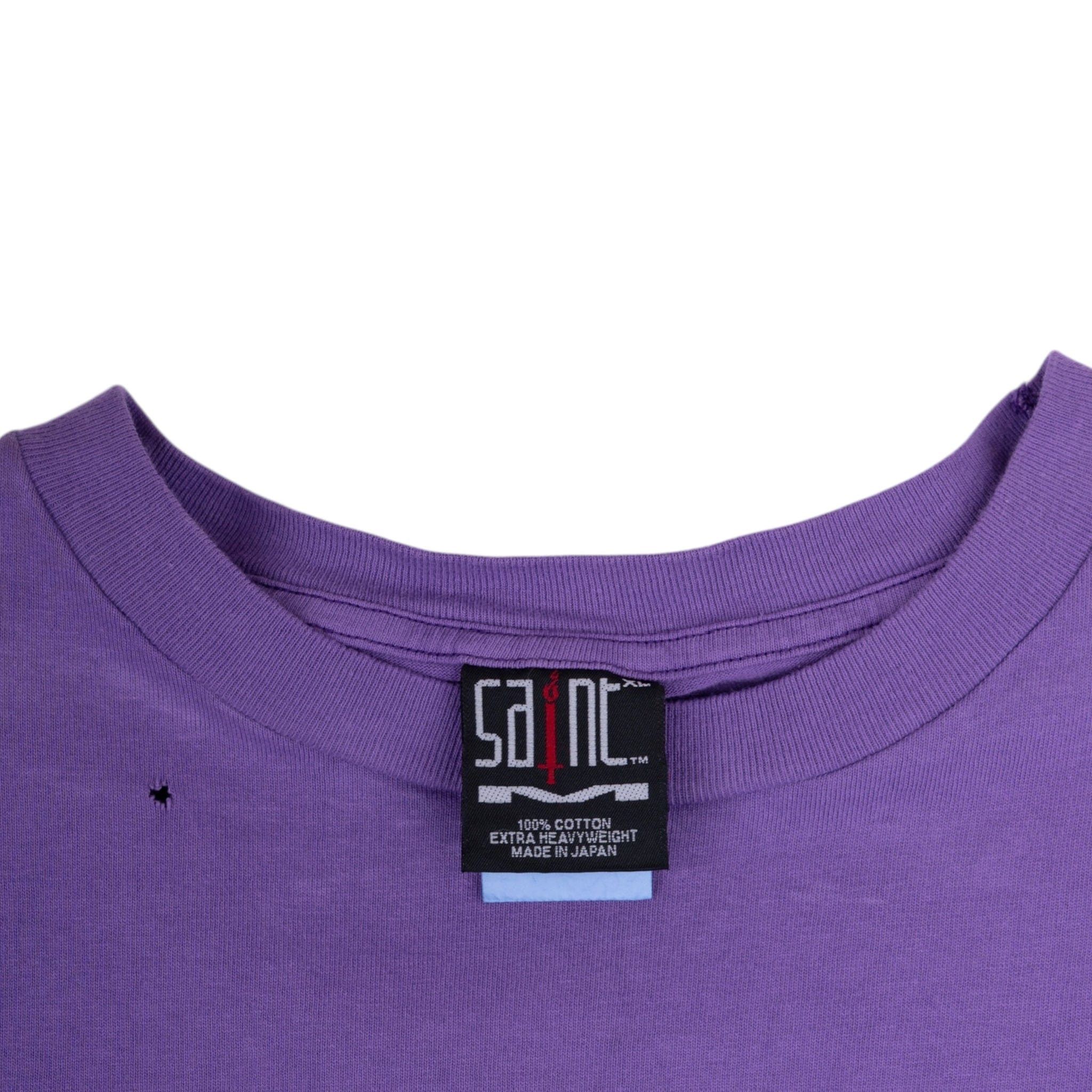 Saint Michael SNT Universal Short Sleeve Tee Shirt Purple Size US XL / EU 56 / 4 - 4 Thumbnail