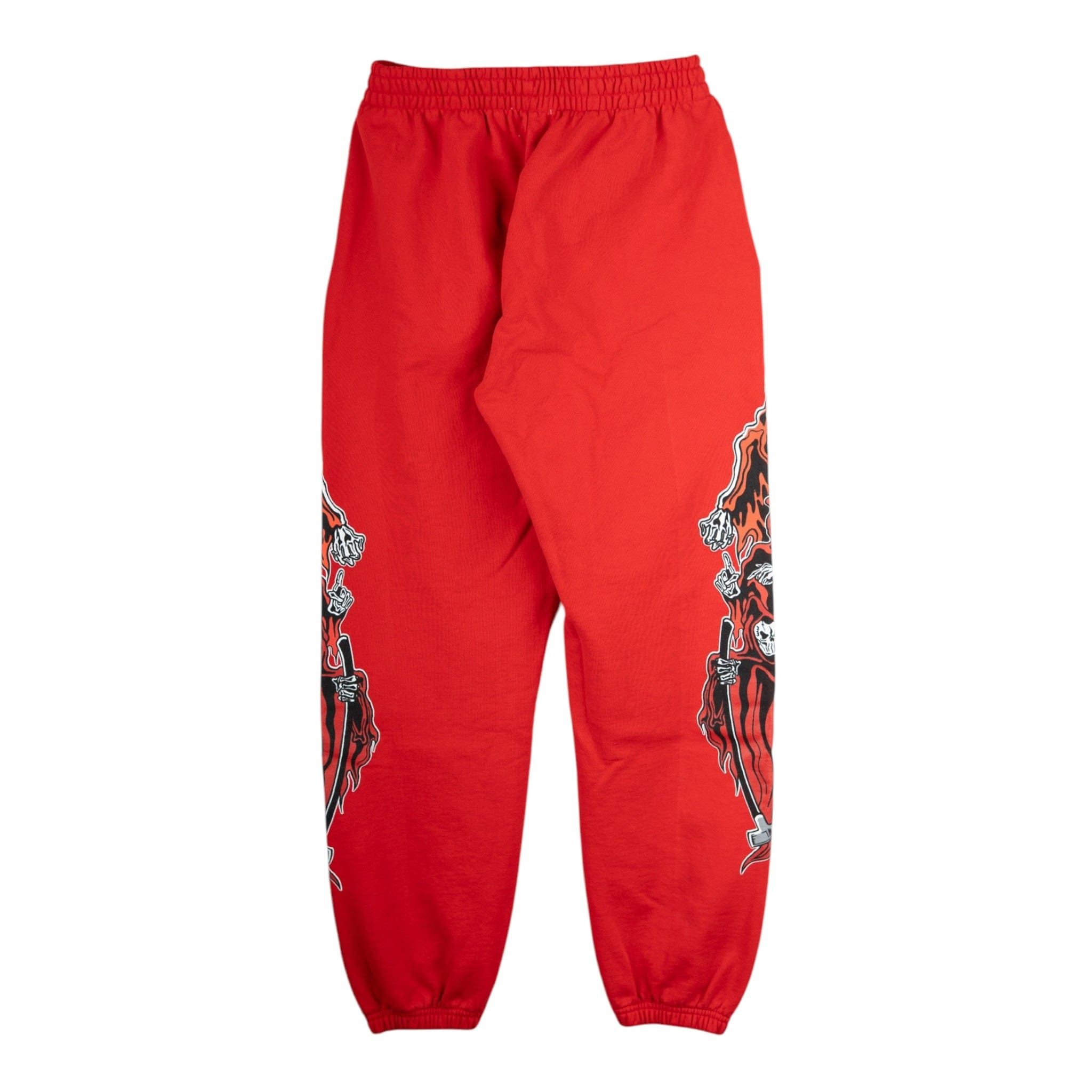 Warren Lotas Three Reapers Valentine Sweatpants Red Multi Size US 33 - 2 Thumbnail