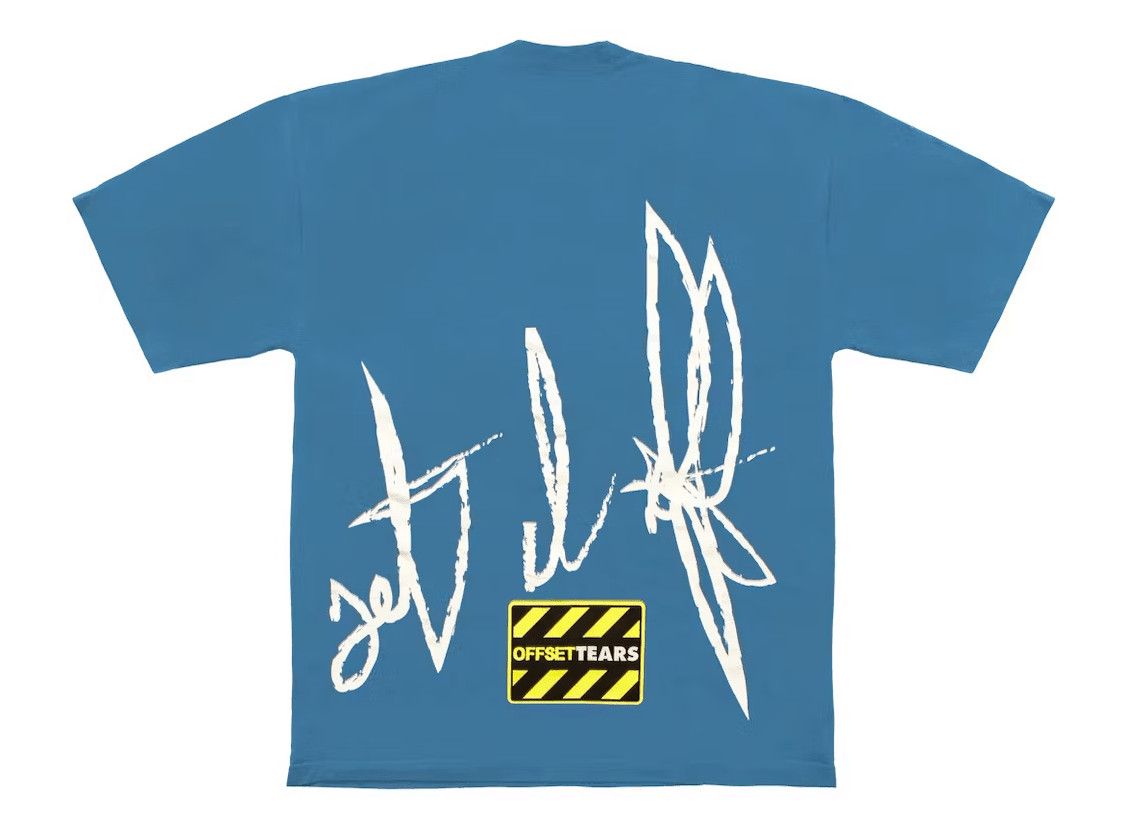 DENIM TEARS x Offset Set It Off #4 Short Sleeve Tee Shirt Blue Size US XXL / EU 58 / 5 - 2 Thumbnail