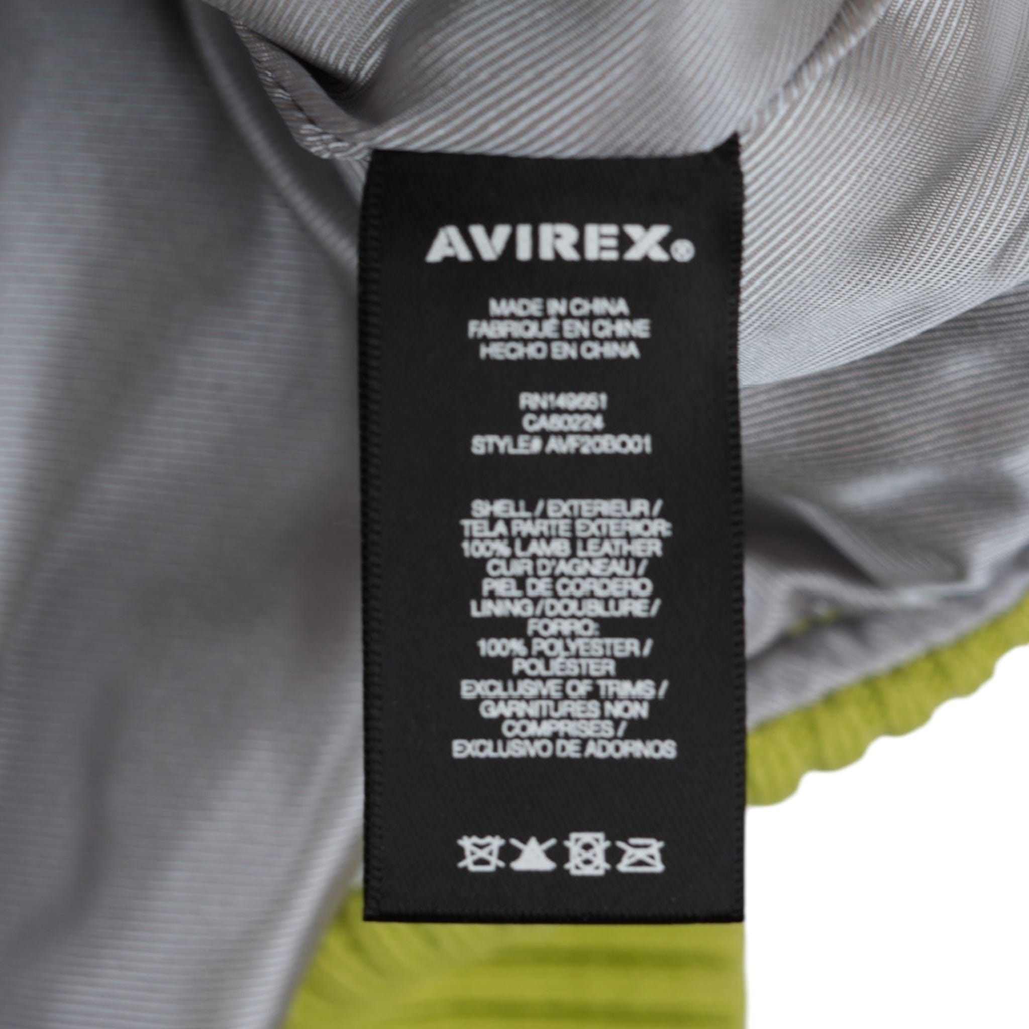 Avirex Icon Leather Jacket Lime Size US XXL / EU 58 / 5 - 5 Thumbnail