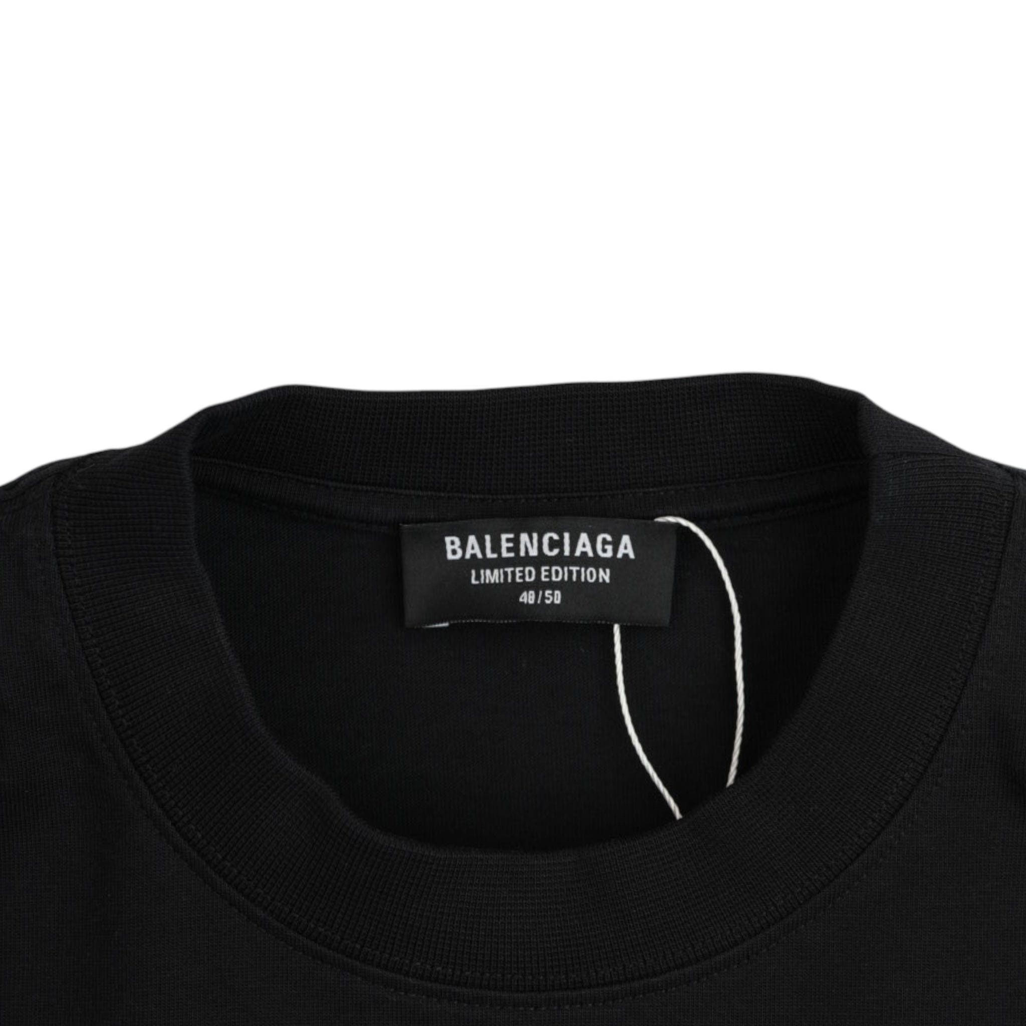 Balenciaga Cities Las Vegas Short Sleeve Tee Shirt Black Size US XXS / EU 40 - 4 Thumbnail