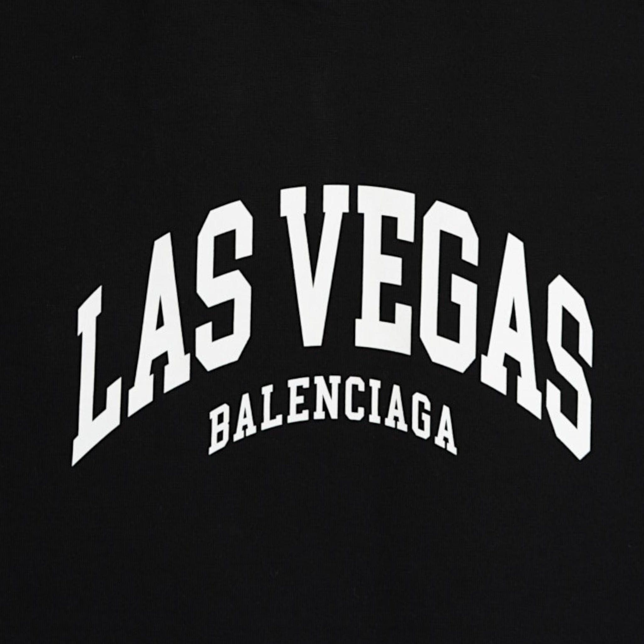 Balenciaga Cities Las Vegas Short Sleeve Tee Shirt Black Size US XXS / EU 40 - 3 Thumbnail