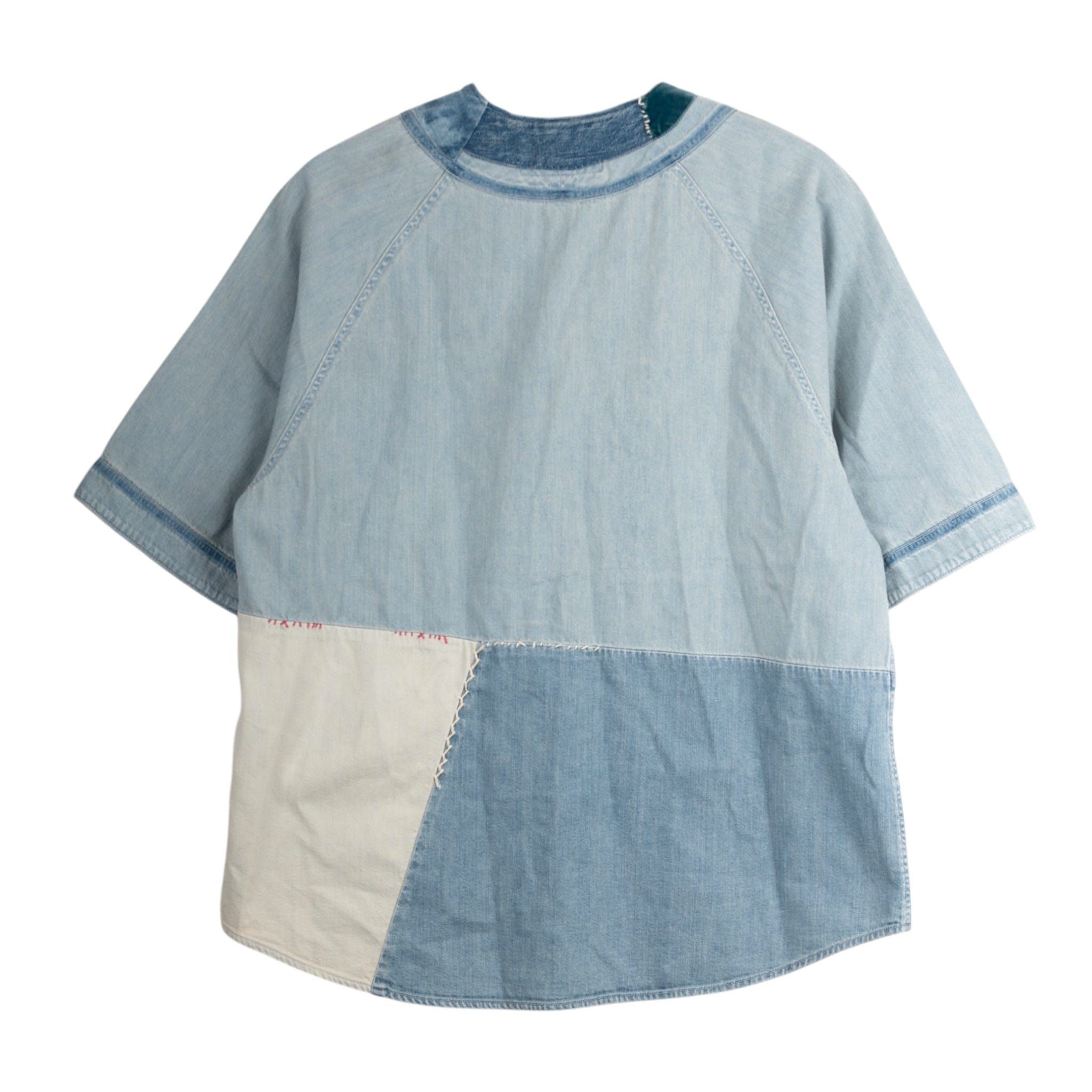 Kapital 8oz Deconstruction Denim Jersey Blue Size US XL / EU 56 / 4 - 2 Thumbnail