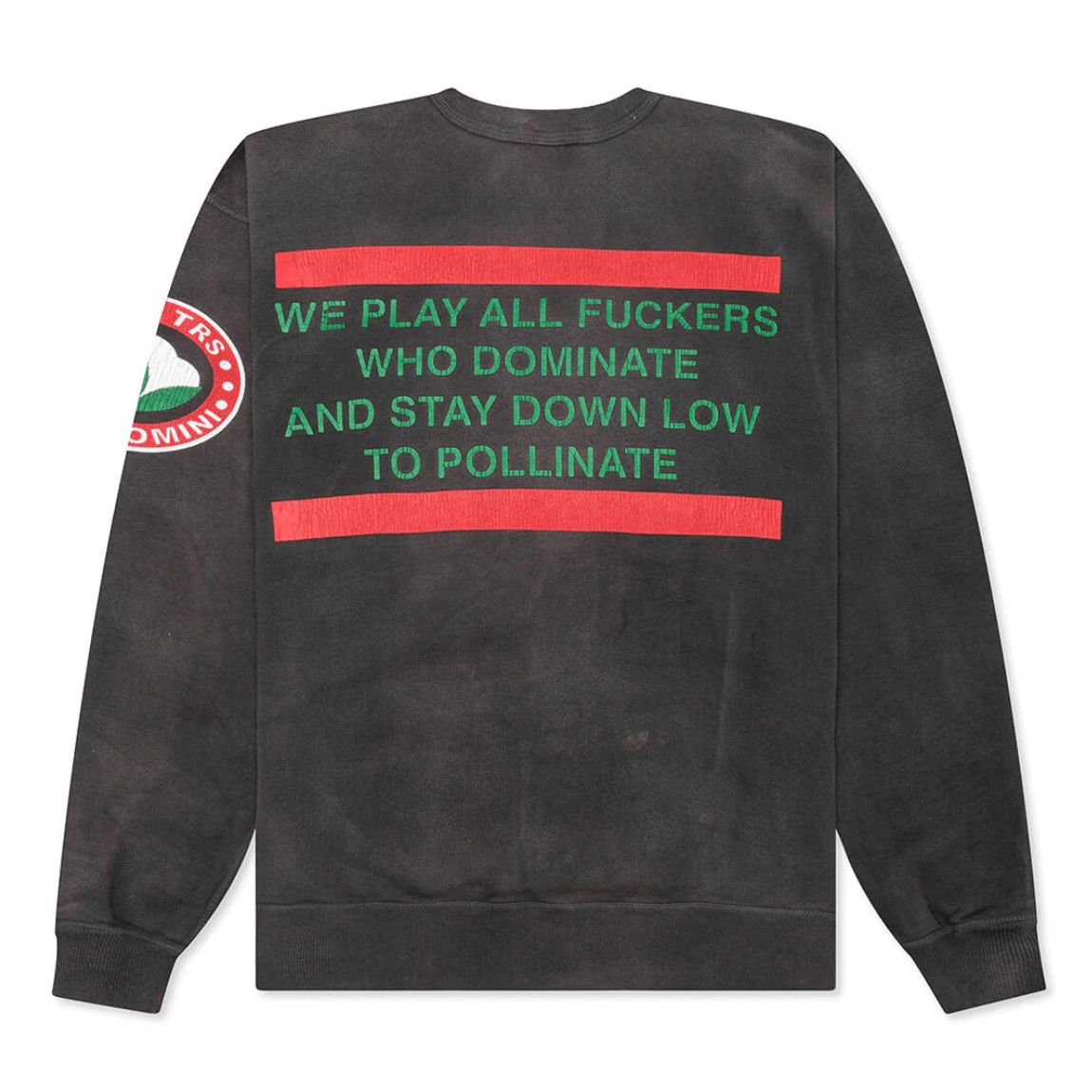 Saint Michael x Denim Tears STTRS Crewneck Sweatshirt Black Size US M / EU 48-50 / 2 - 2 Thumbnail