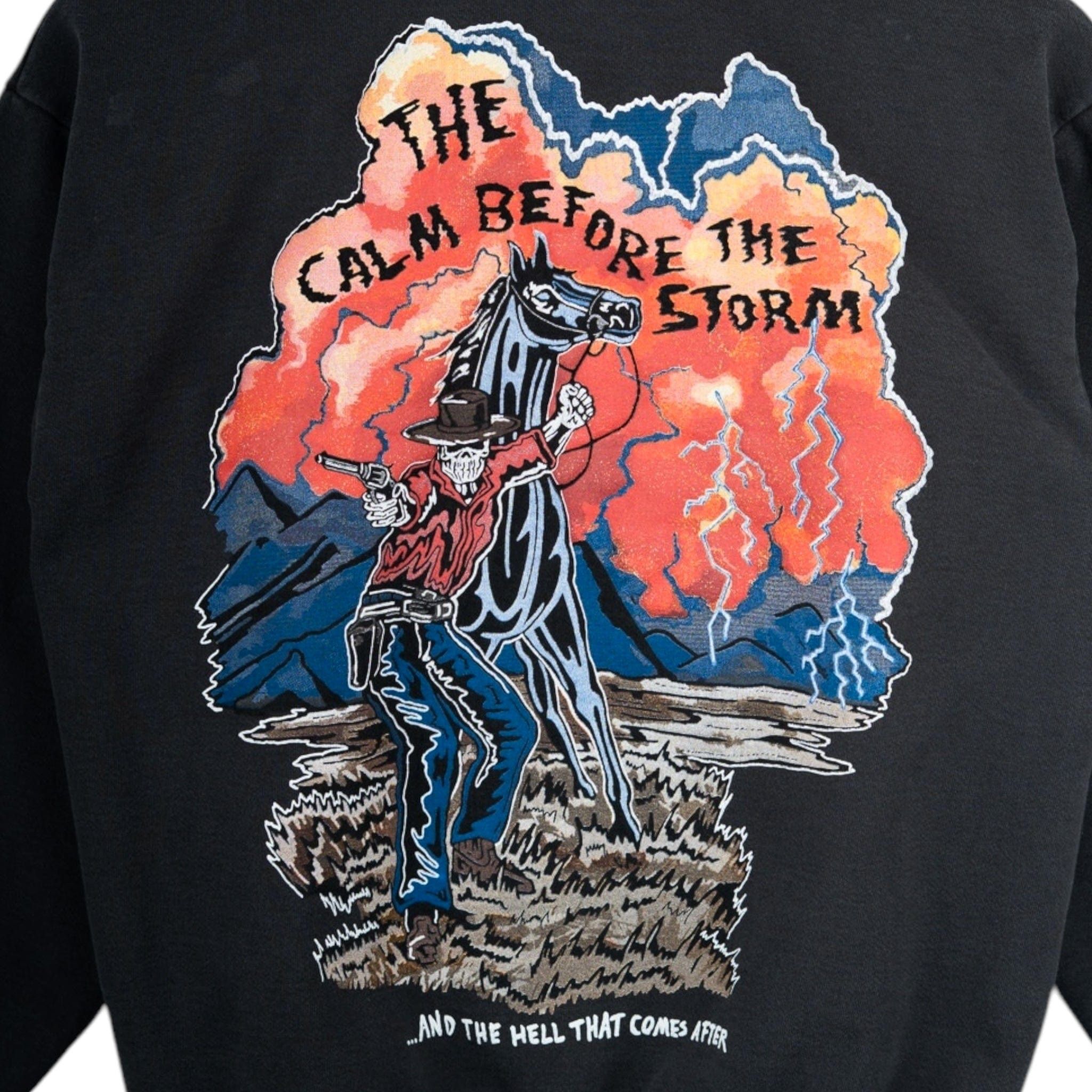 Warren Lotas Calm Before Storm Hooded Sweatshirt Black Size US L / EU 52-54 / 3 - 3 Thumbnail