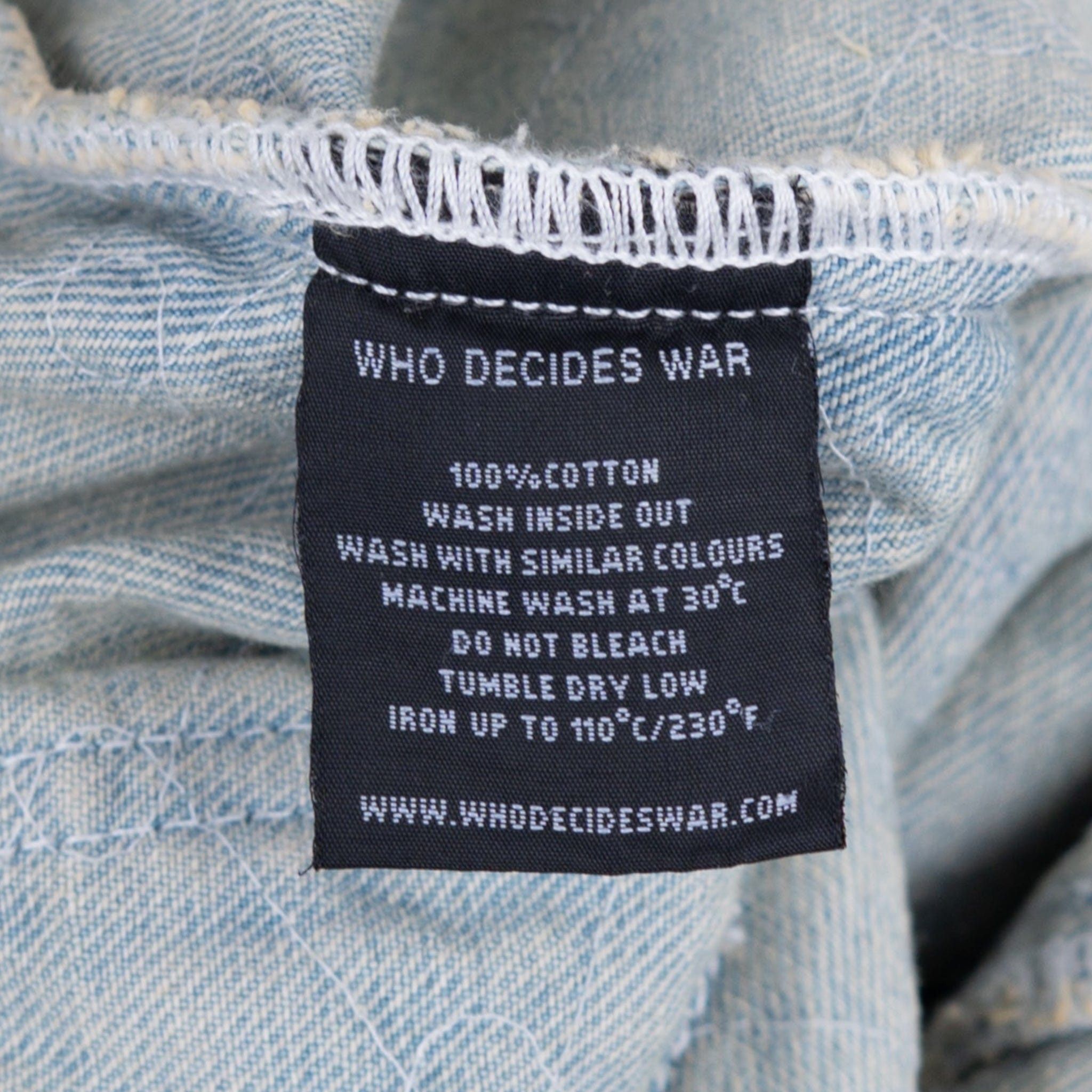 Who Decides War Barren Thread Denim Jacket Indigo Size US L / EU 52-54 / 3 - 6 Thumbnail