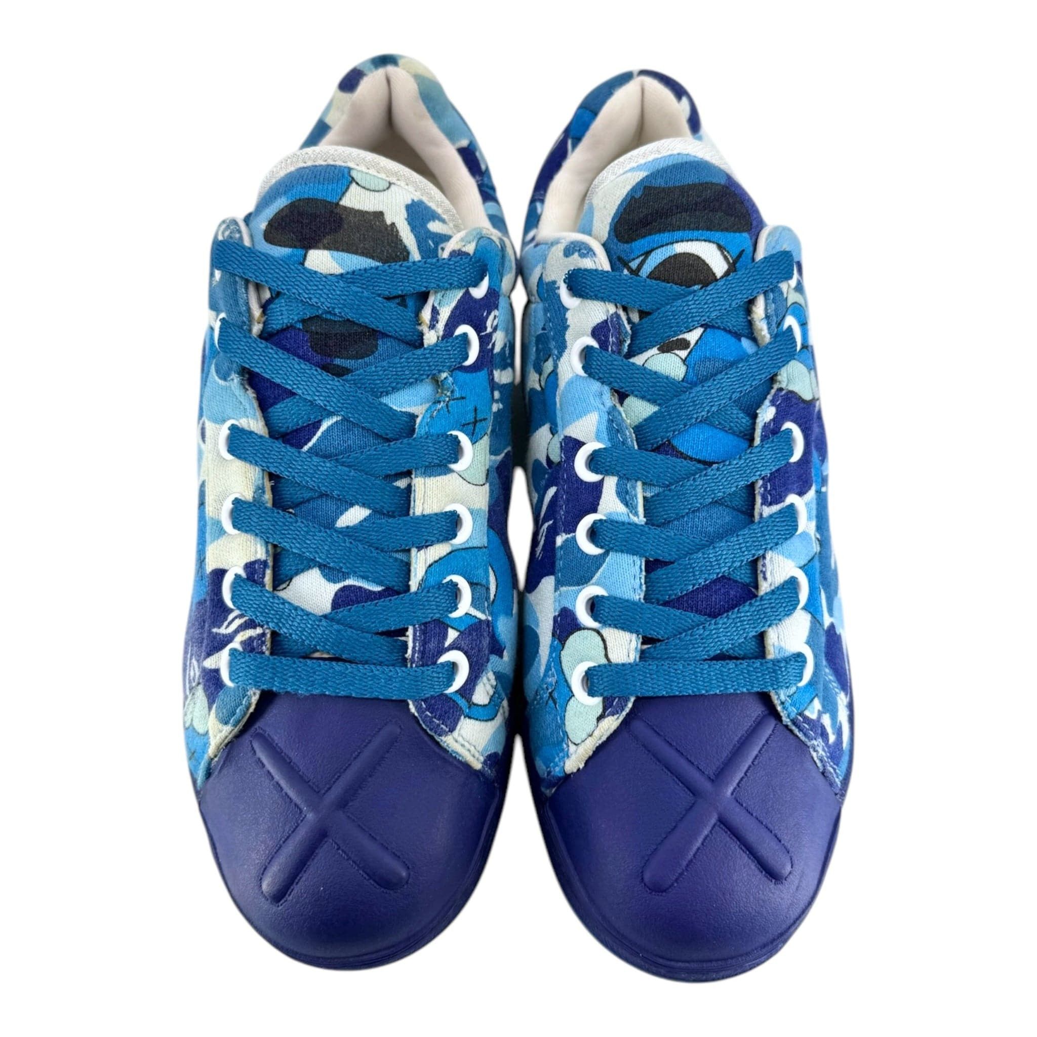 Bape Skull Sta KAWS Blue Camo Size US 8.5 / EU 41-42 - 5 Thumbnail