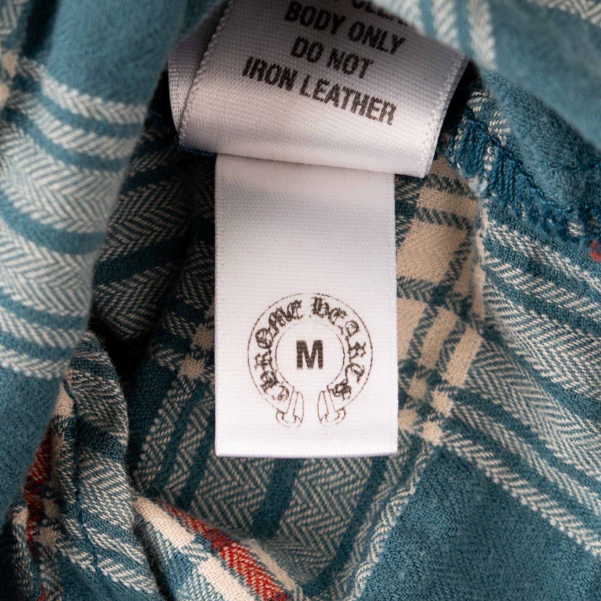 Chrome Hearts Le Fleur Flannel Button Up Shirt Blue Multi (2 Le Fleur Pat Size US M / EU 48-50 / 2 - 7 Thumbnail
