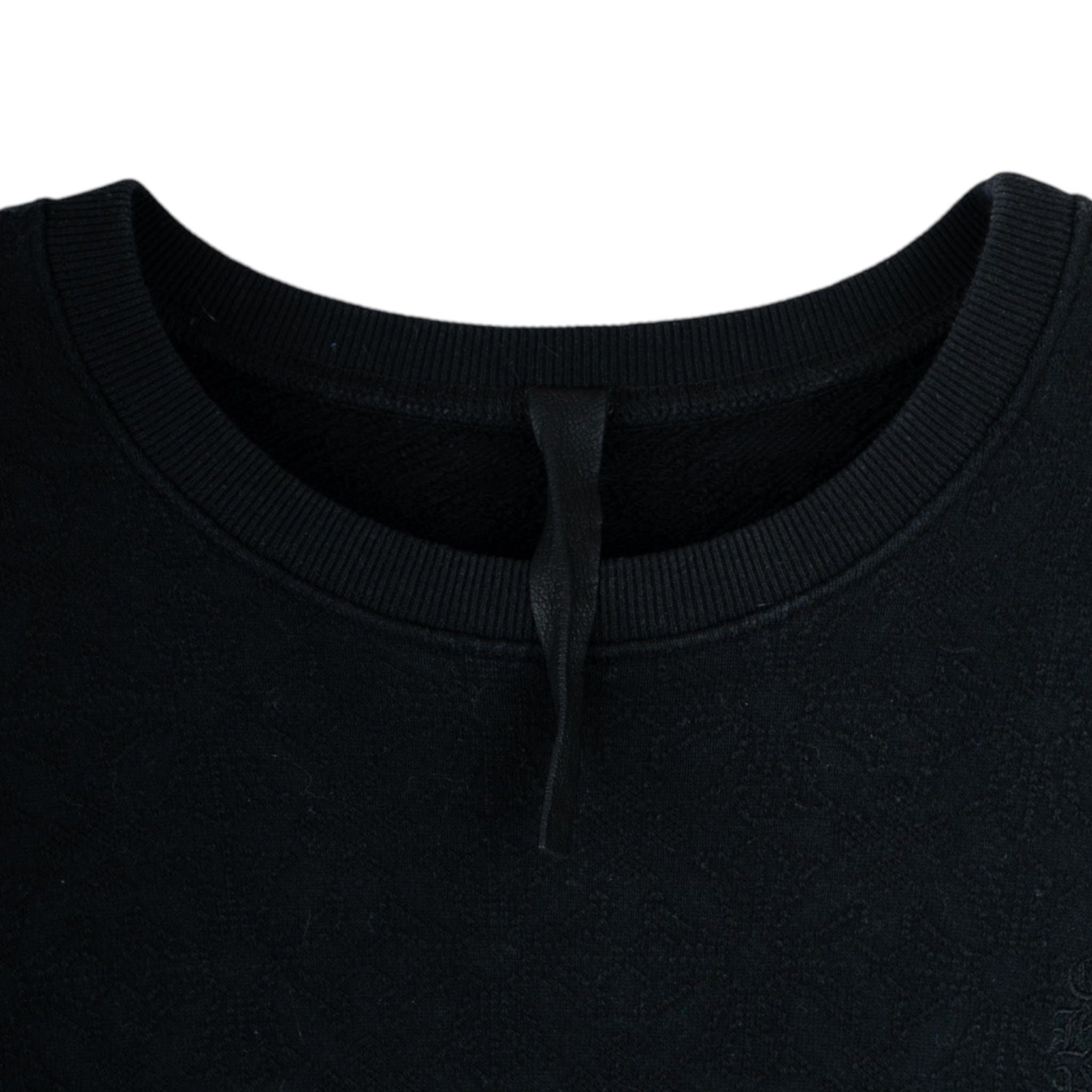 Chrome Hearts Embroidered Vertical Logo Jacquard Crewneck Sweater Black Size US L / EU 52-54 / 3 - 4 Thumbnail
