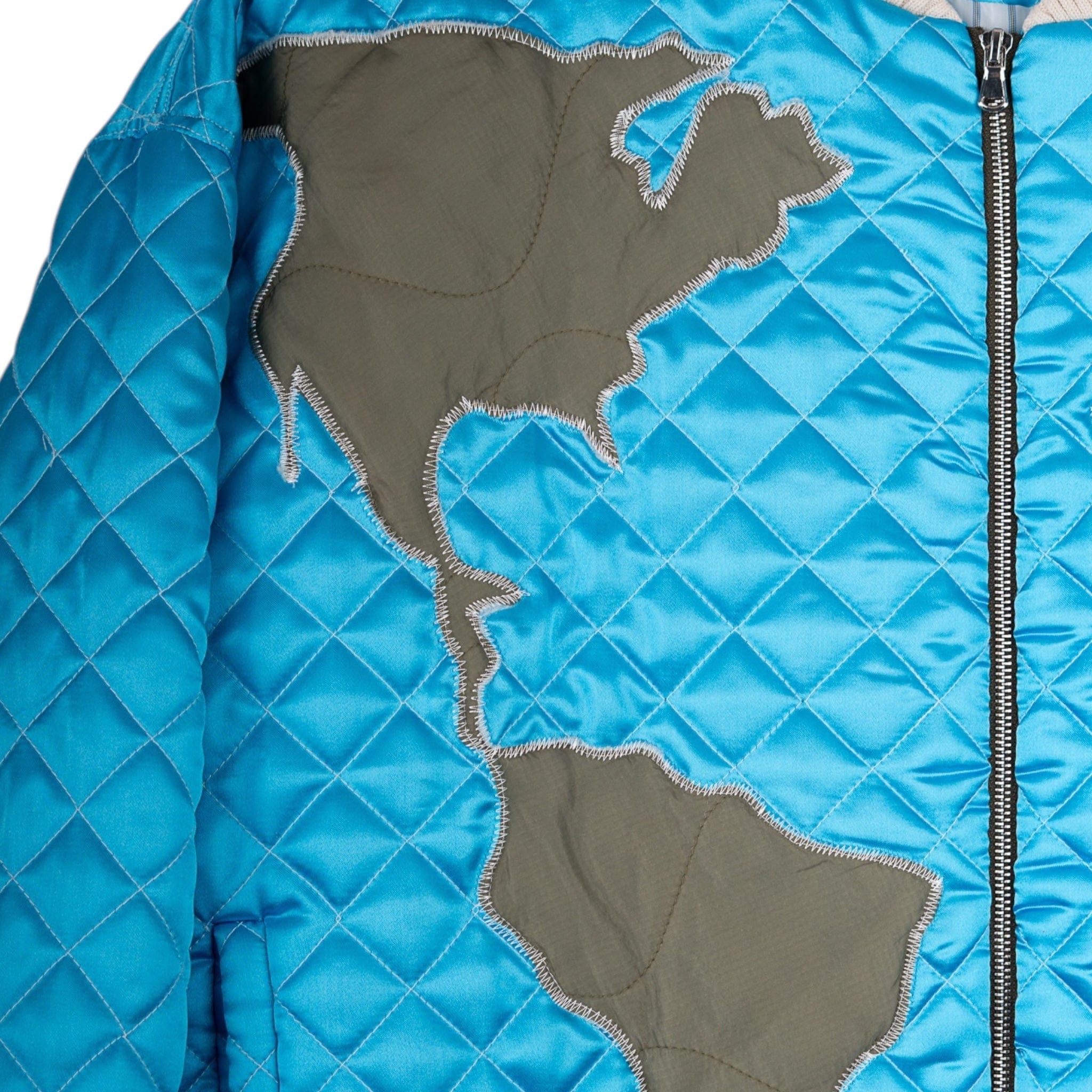 Who Decides War Global Grid Bomber Jacket Blue Multi Size US XL / EU 56 / 4 - 3 Thumbnail