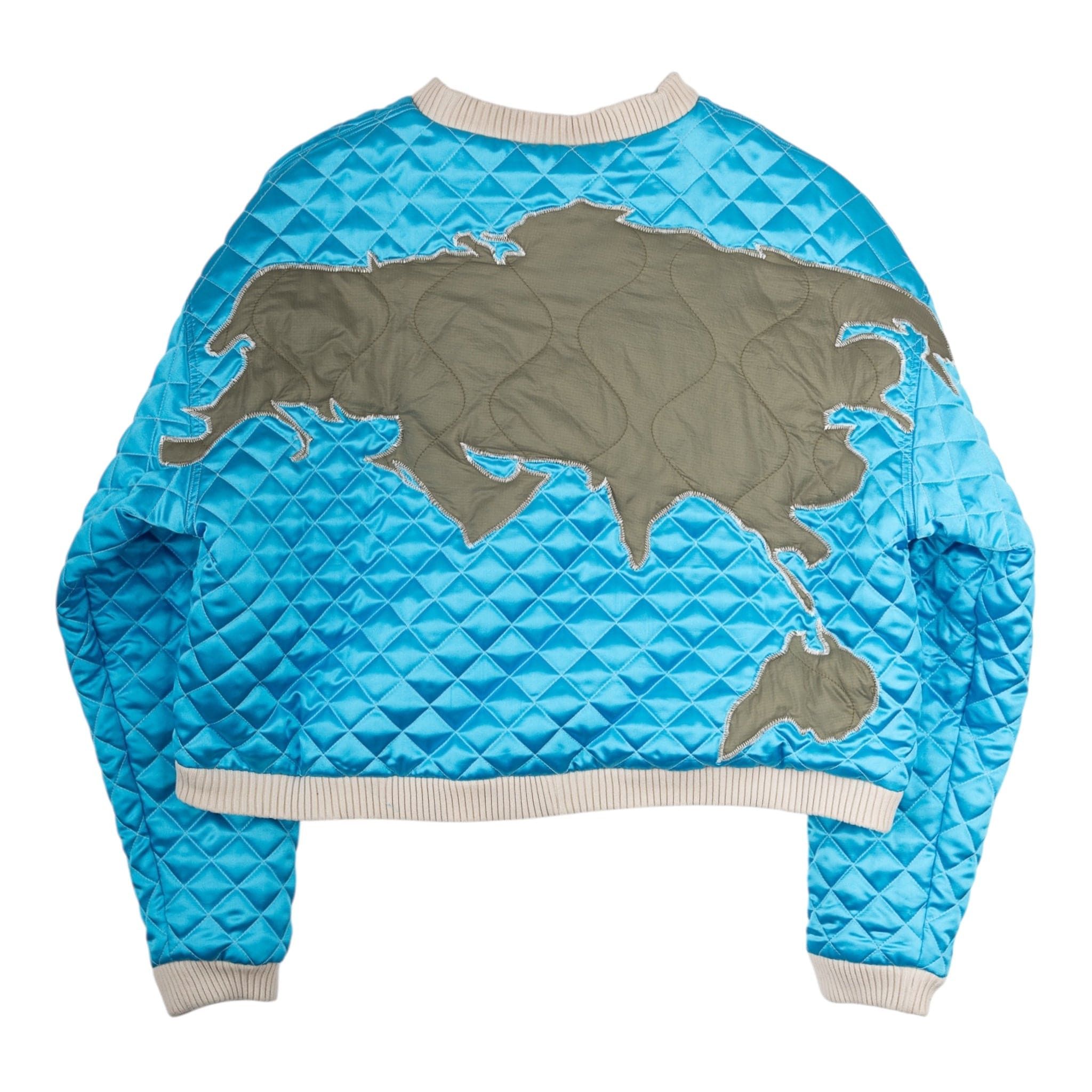 Who Decides War Global Grid Bomber Jacket Blue Multi Size US XL / EU 56 / 4 - 2 Thumbnail