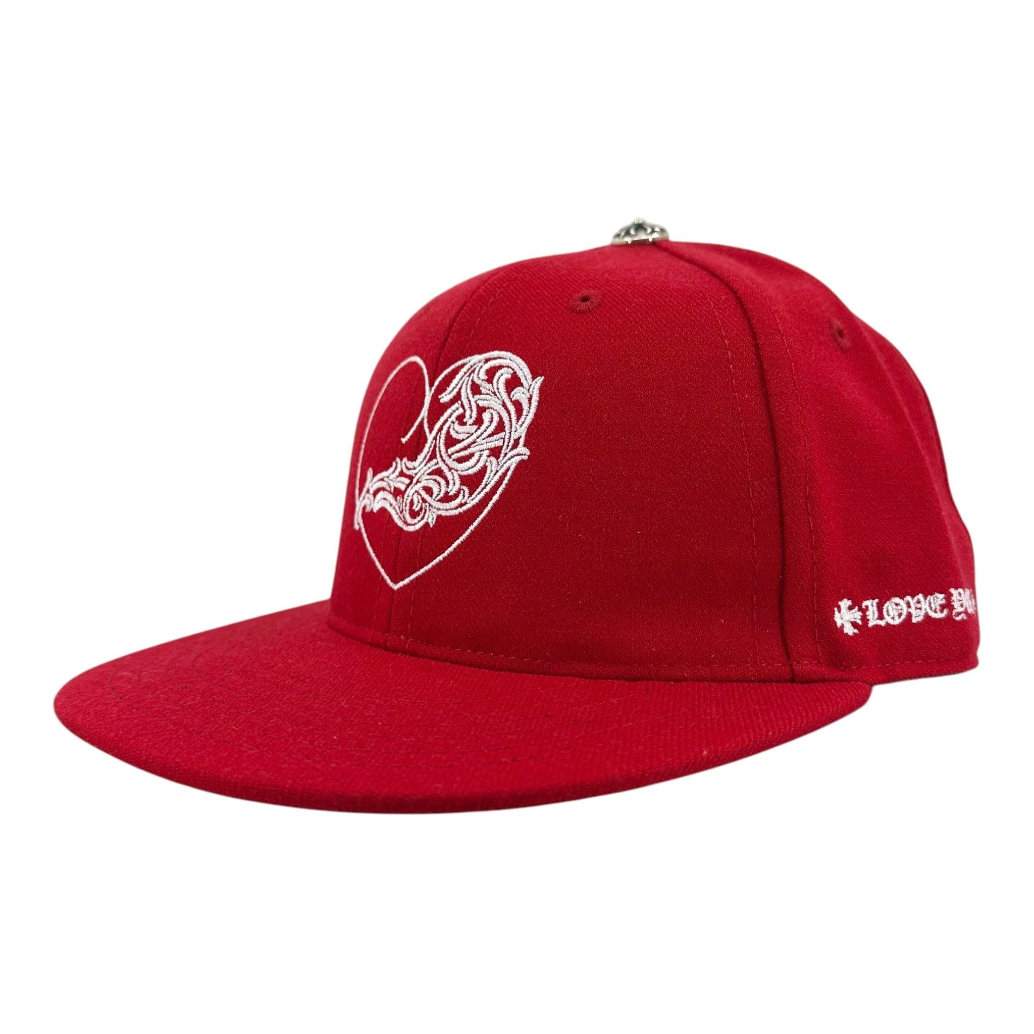 Chrome Hearts Love You Fitted Hat Red Size ONE SIZE - 5 Thumbnail