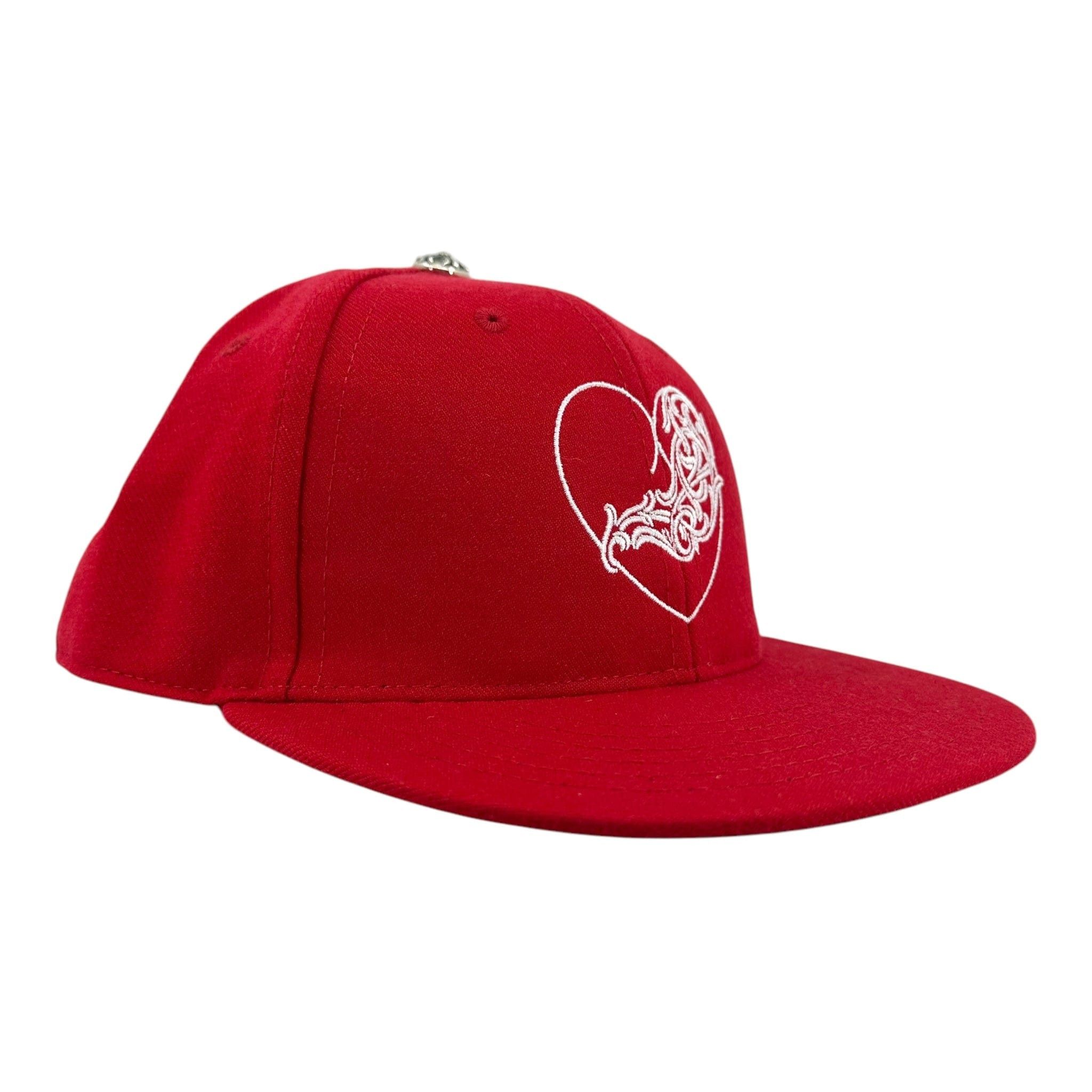 Chrome Hearts Love You Fitted Hat Red Size ONE SIZE - 2 Thumbnail