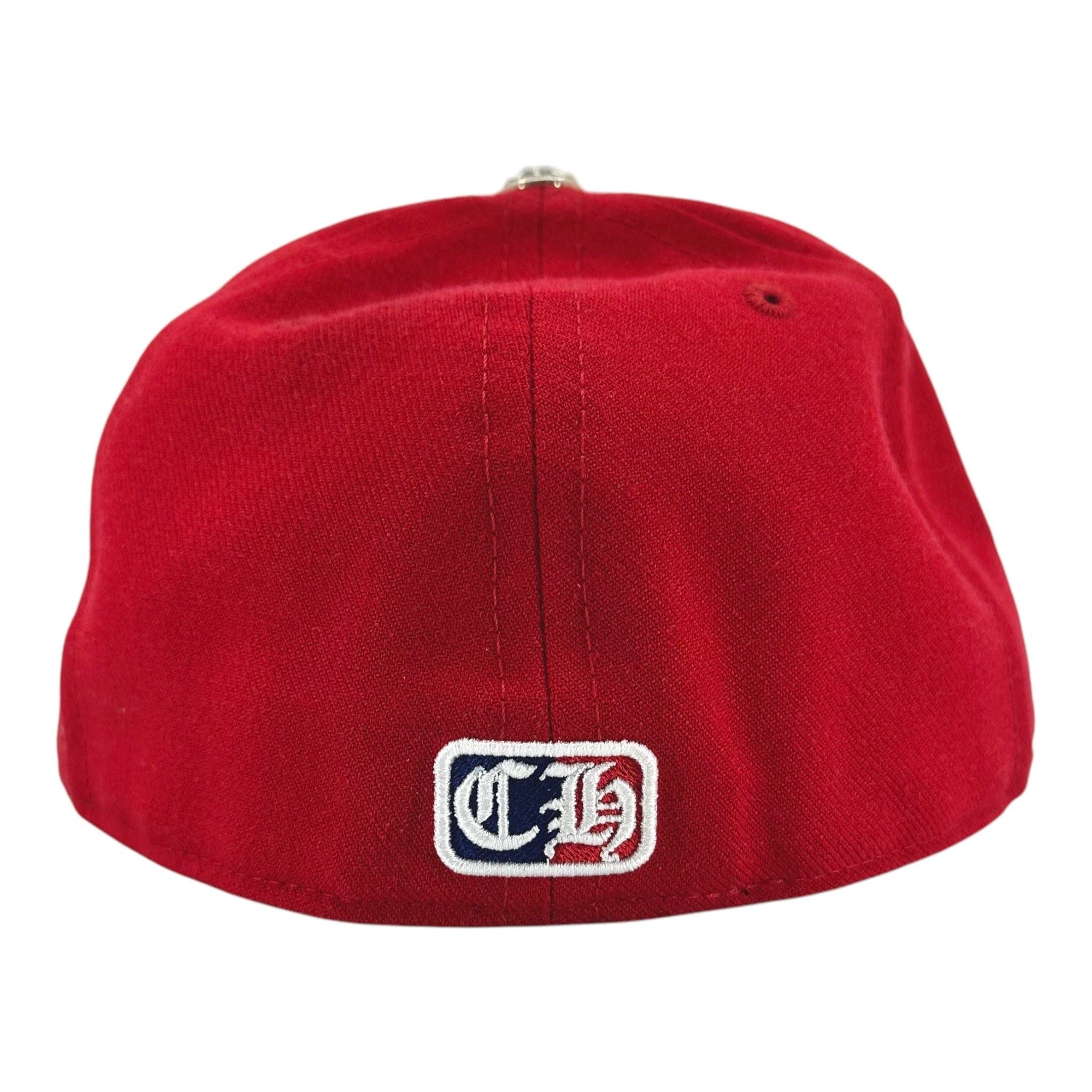 Chrome Hearts Love You Fitted Hat Red Size ONE SIZE - 6 Thumbnail