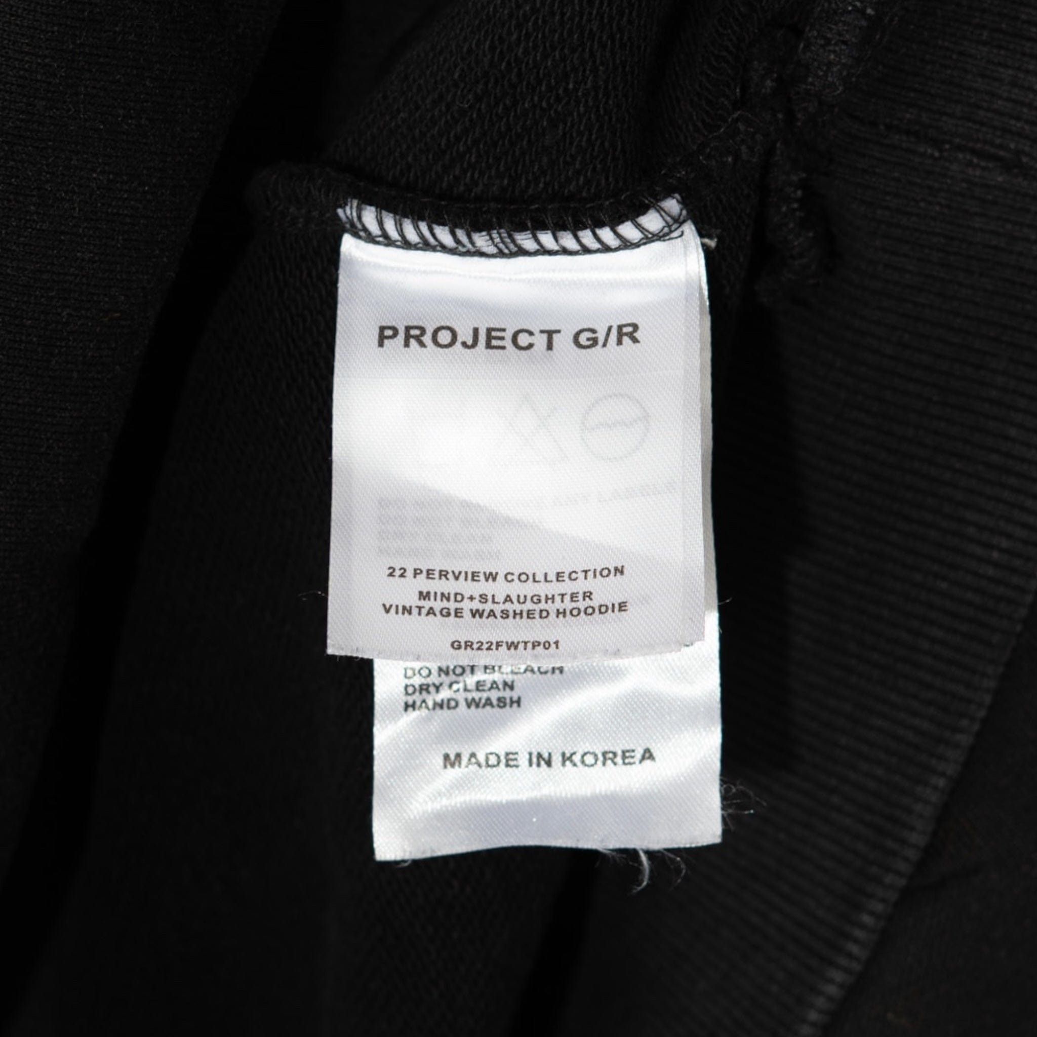 PROJECT G/R Project G/R Mind Slaughter Vintage Hooded Sweatshirt Washed Size US S / EU 44-46 / 1 - 6 Thumbnail