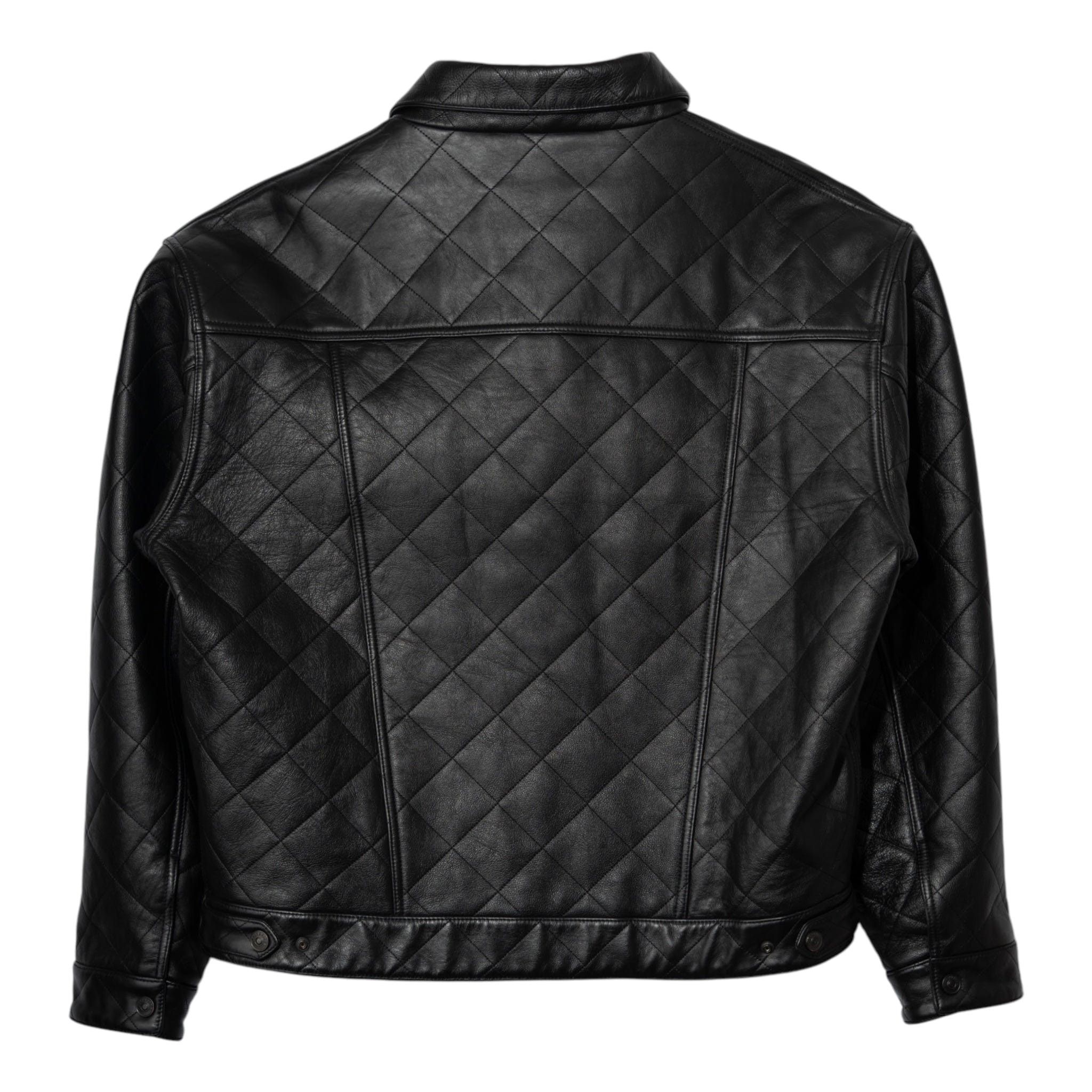 Balenciaga Quilted Button Up Leather Jacket Black Size US M / EU 48-50 / 2 - 2 Thumbnail