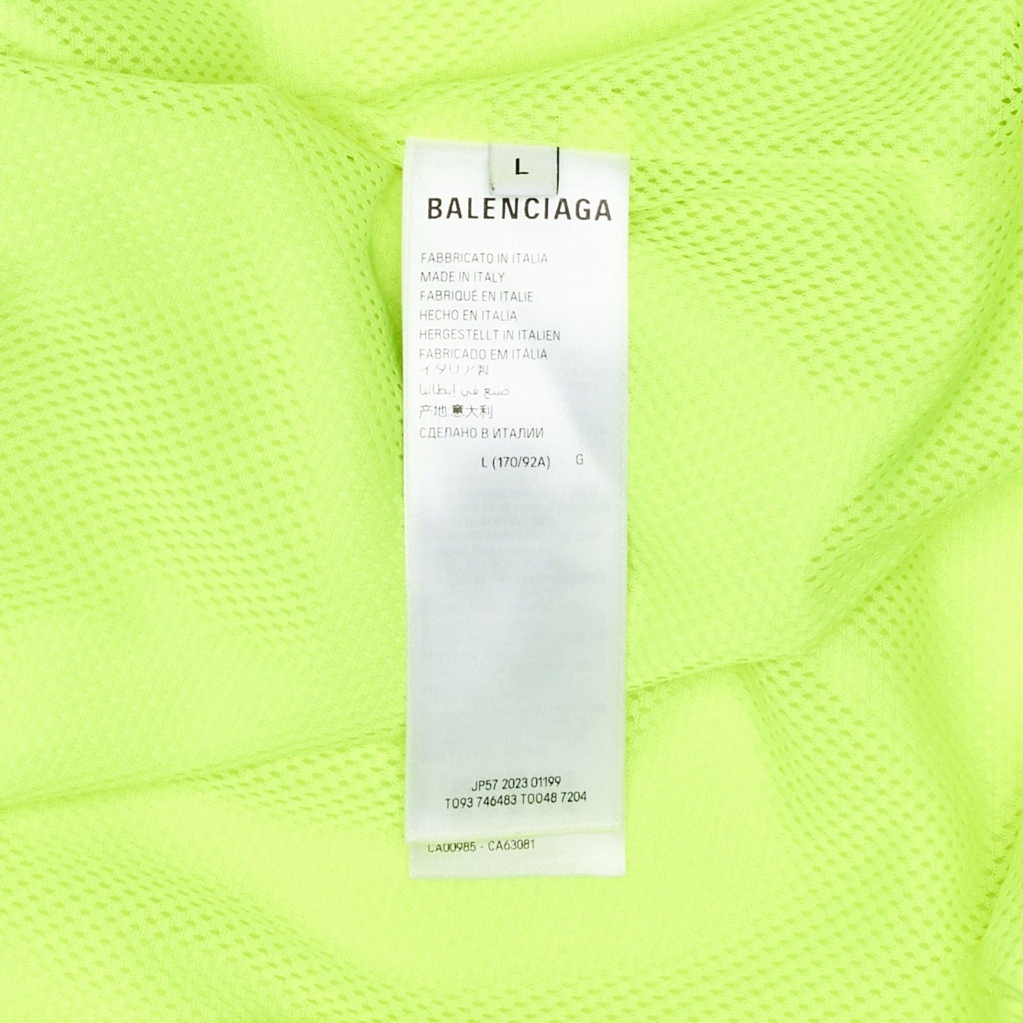 Balenciaga 3B Sports Track Jacket Fluo Yellow Size US L / EU 52-54 / 3 - 5 Thumbnail