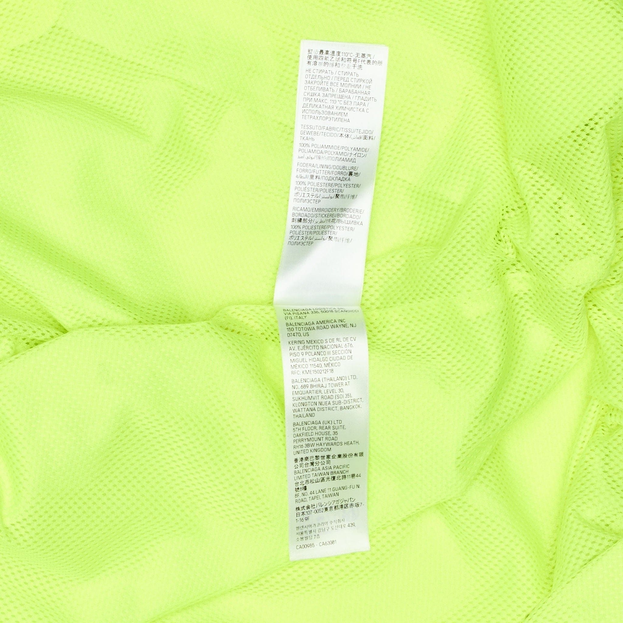 Balenciaga 3B Sports Track Jacket Fluo Yellow Size US L / EU 52-54 / 3 - 6 Thumbnail