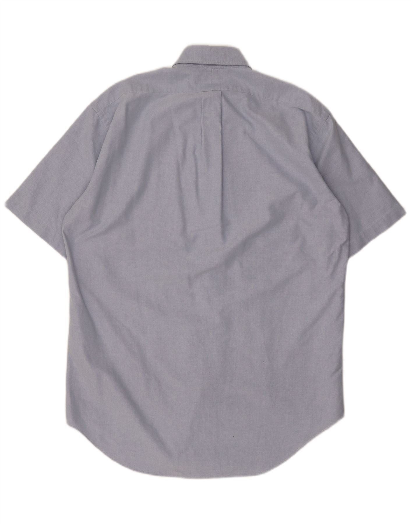 Ralph Lauren Mens Blake Short Sleeve Loose Fit Shirt Small Blue Cotton Size US S / EU 44-46 / 1 - 2 Thumbnail