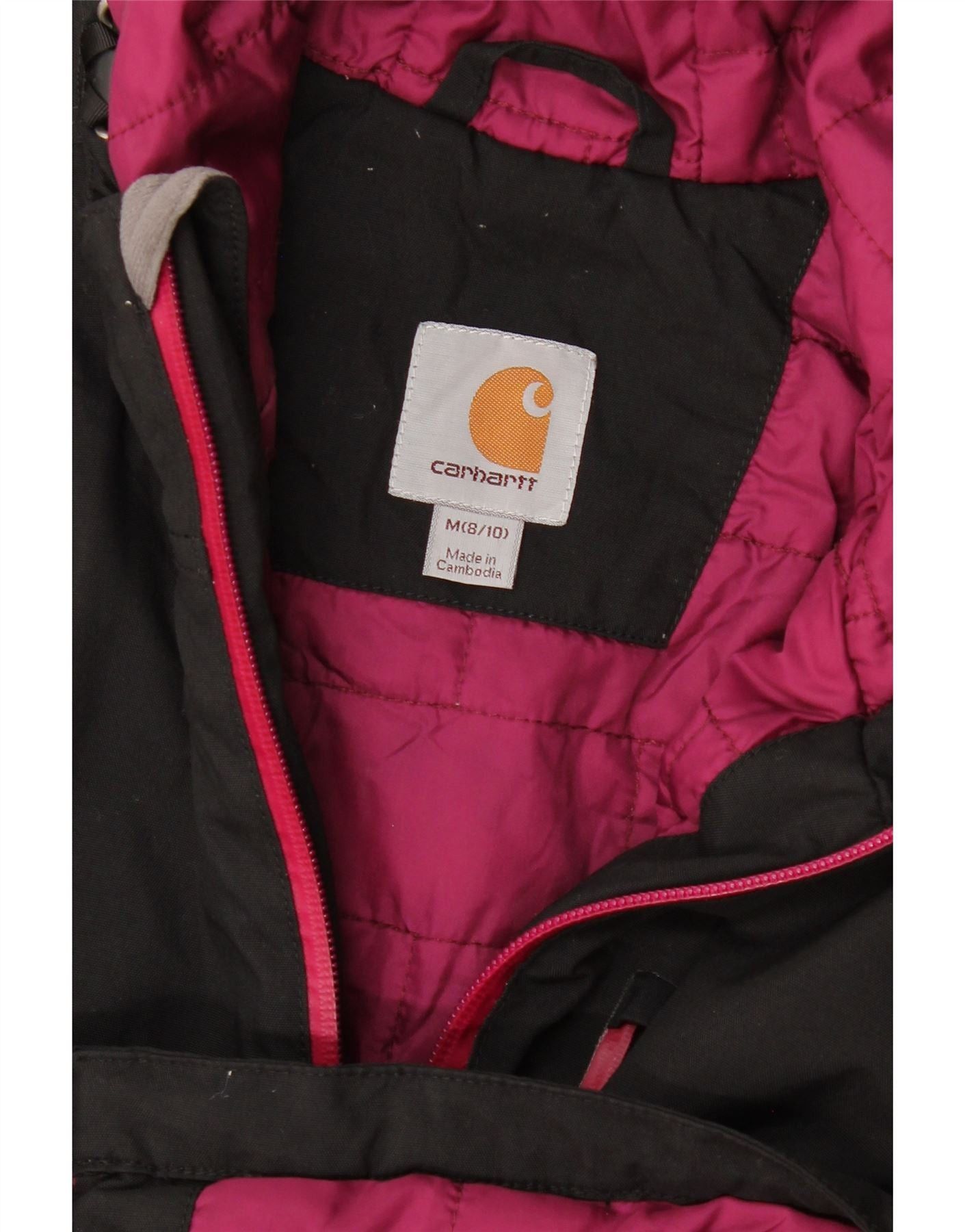 Carhartt Womens Hooded Windbreaker Jacket US 8/10 Medium Black Polyes Size L / US 10 / IT 46 - 4 Thumbnail
