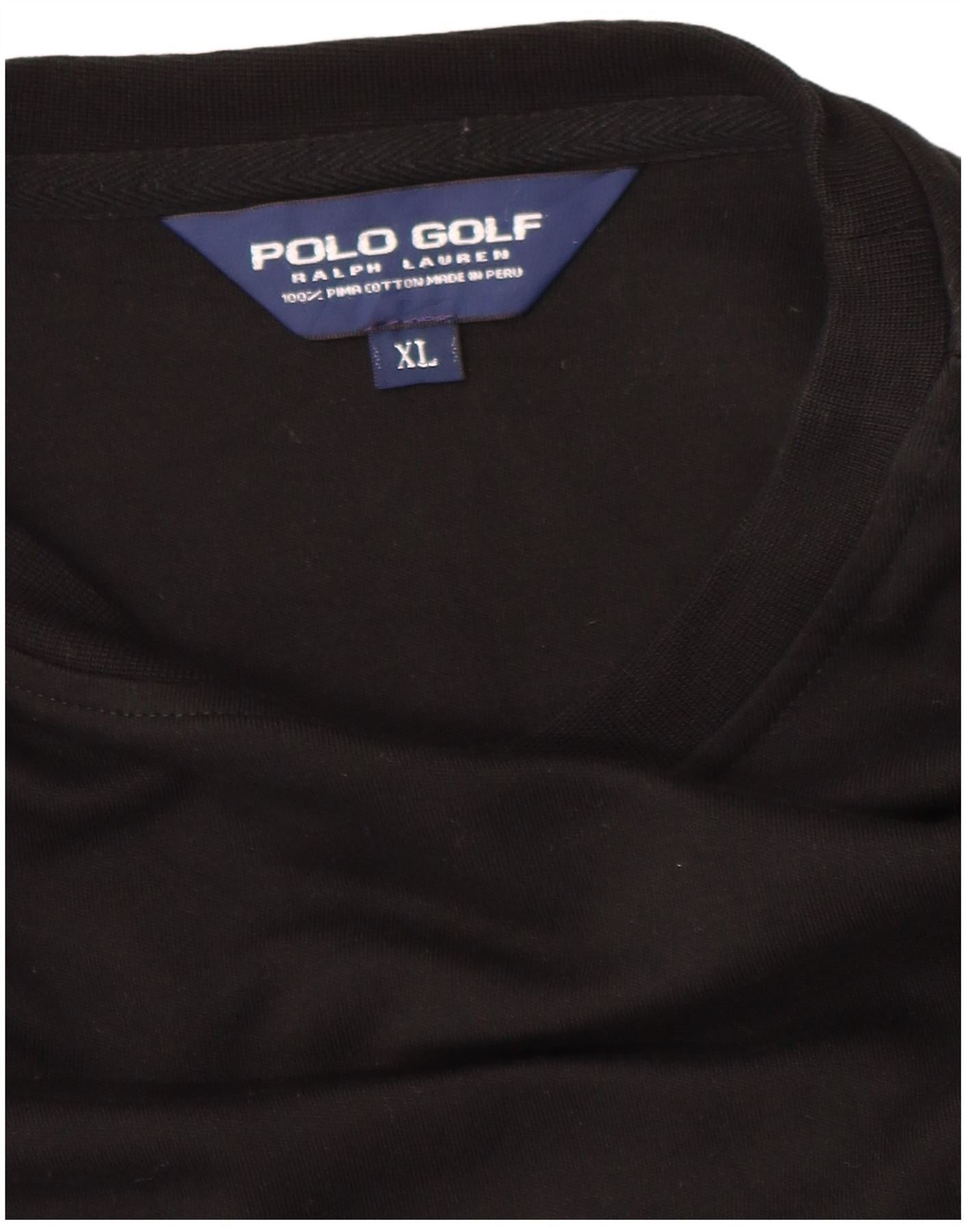 Ralph Lauren Mens Loose Fit Sweatshirt Jumper XL Black Cotton Size US XL / EU 56 / 4 - 3 Thumbnail