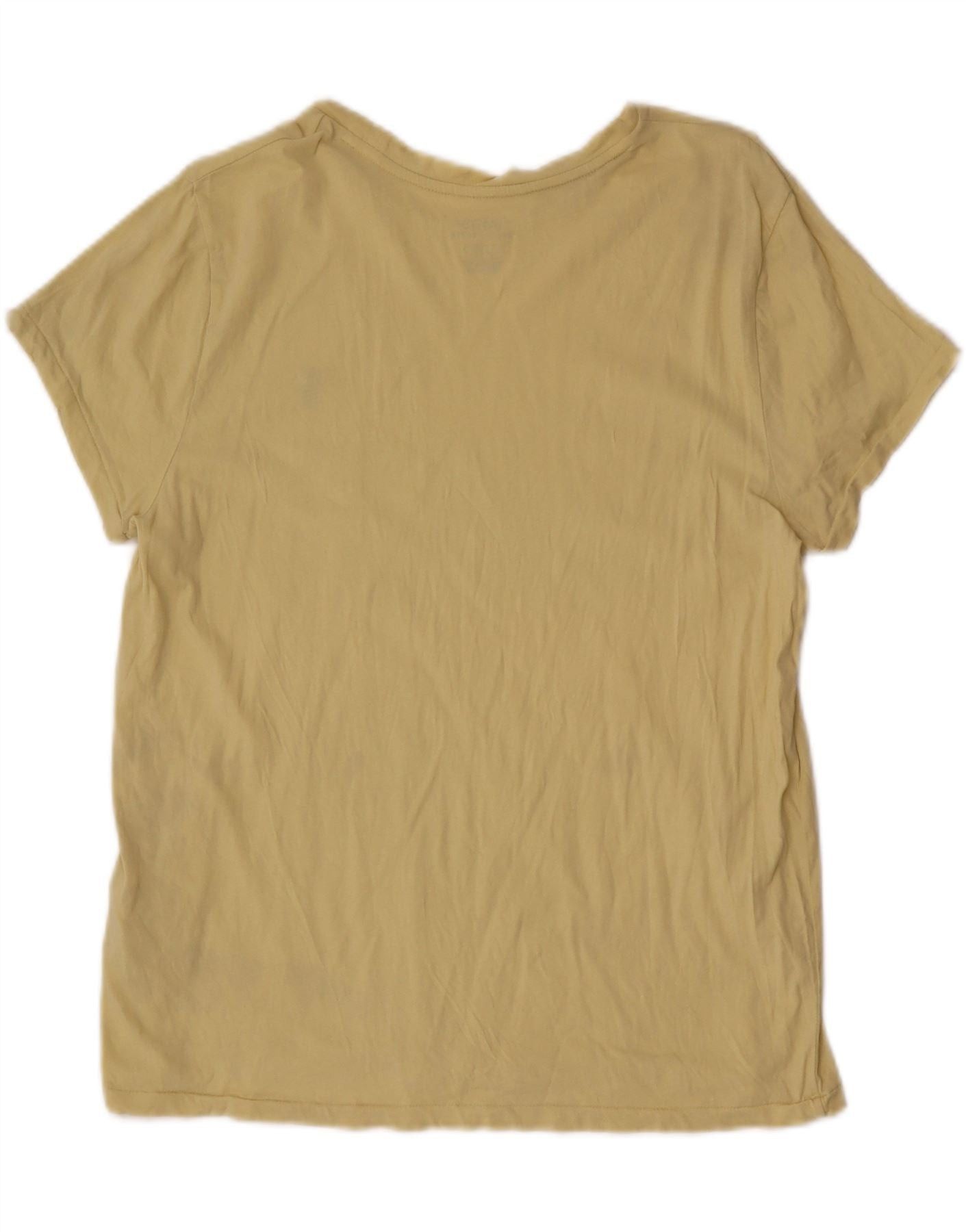 Polo Ralph Lauren Womens T-Shirt Top UK 14 Large Yellow Cotton Size S / US 4 / IT 40 - 2 Thumbnail